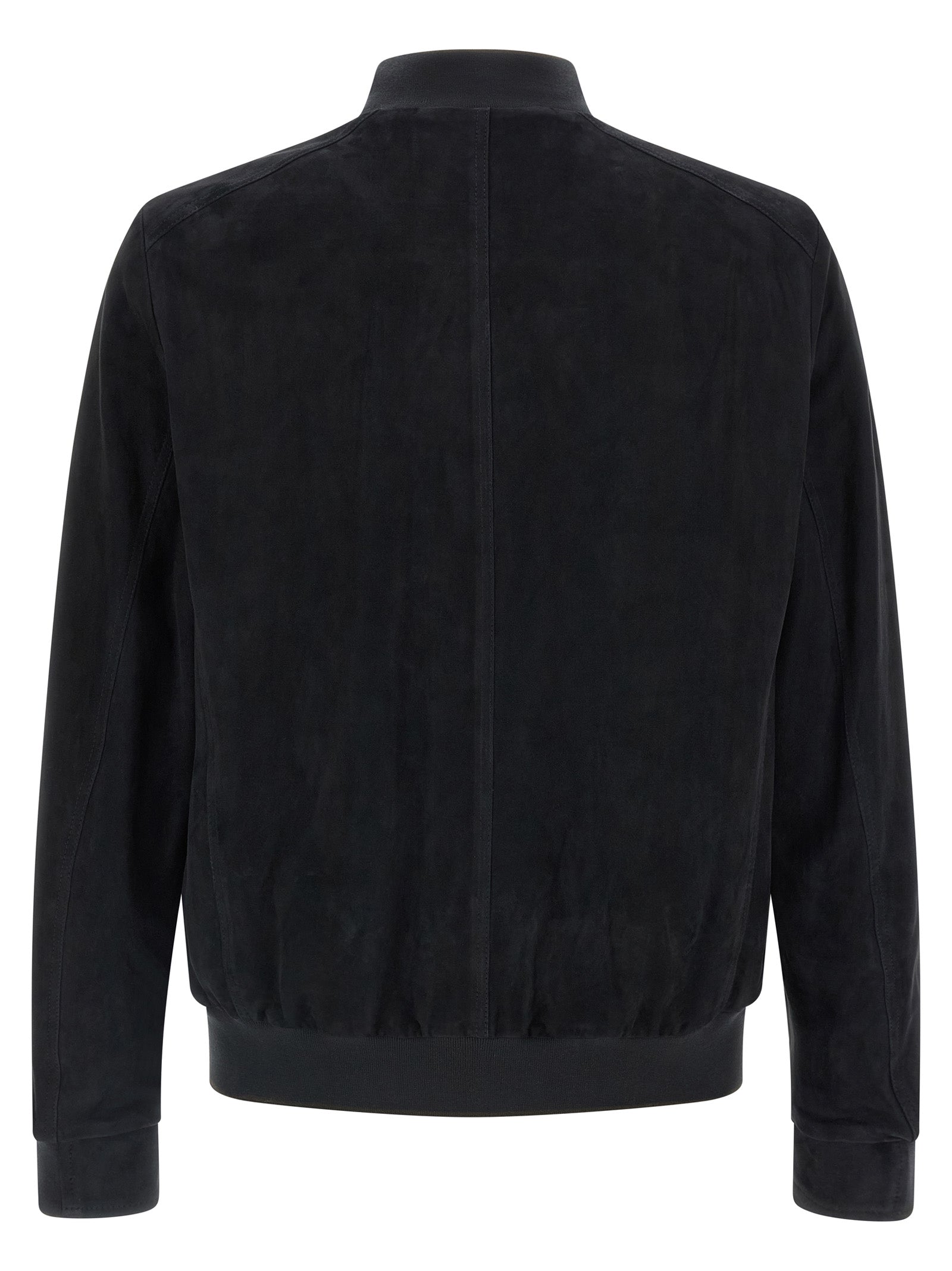 MooRER Blue Lamb Leather Leather Jacket