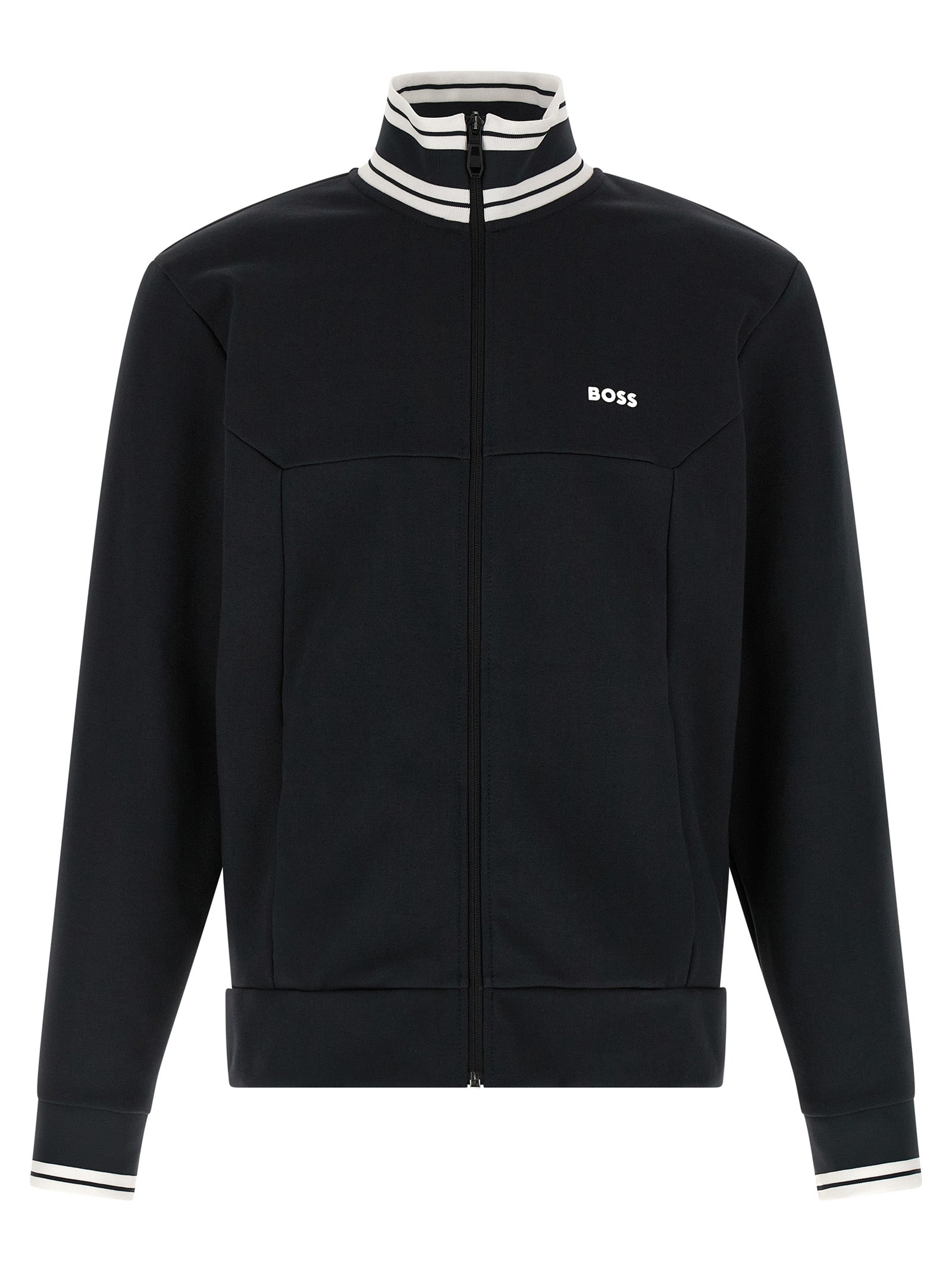 Hugo Boss Blue Cotton Sweatshirt