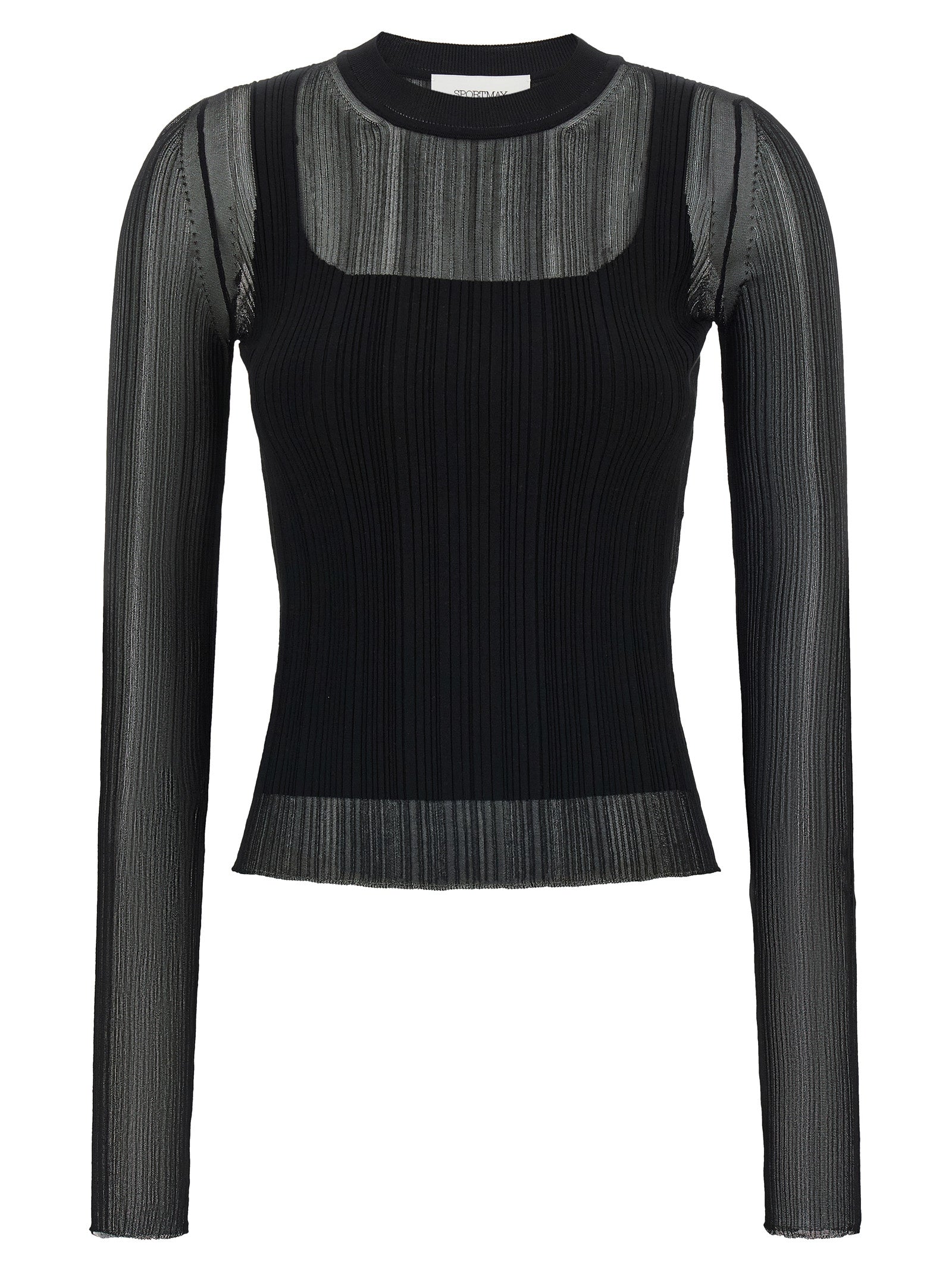 Sportmax Black Viscose Cardigan