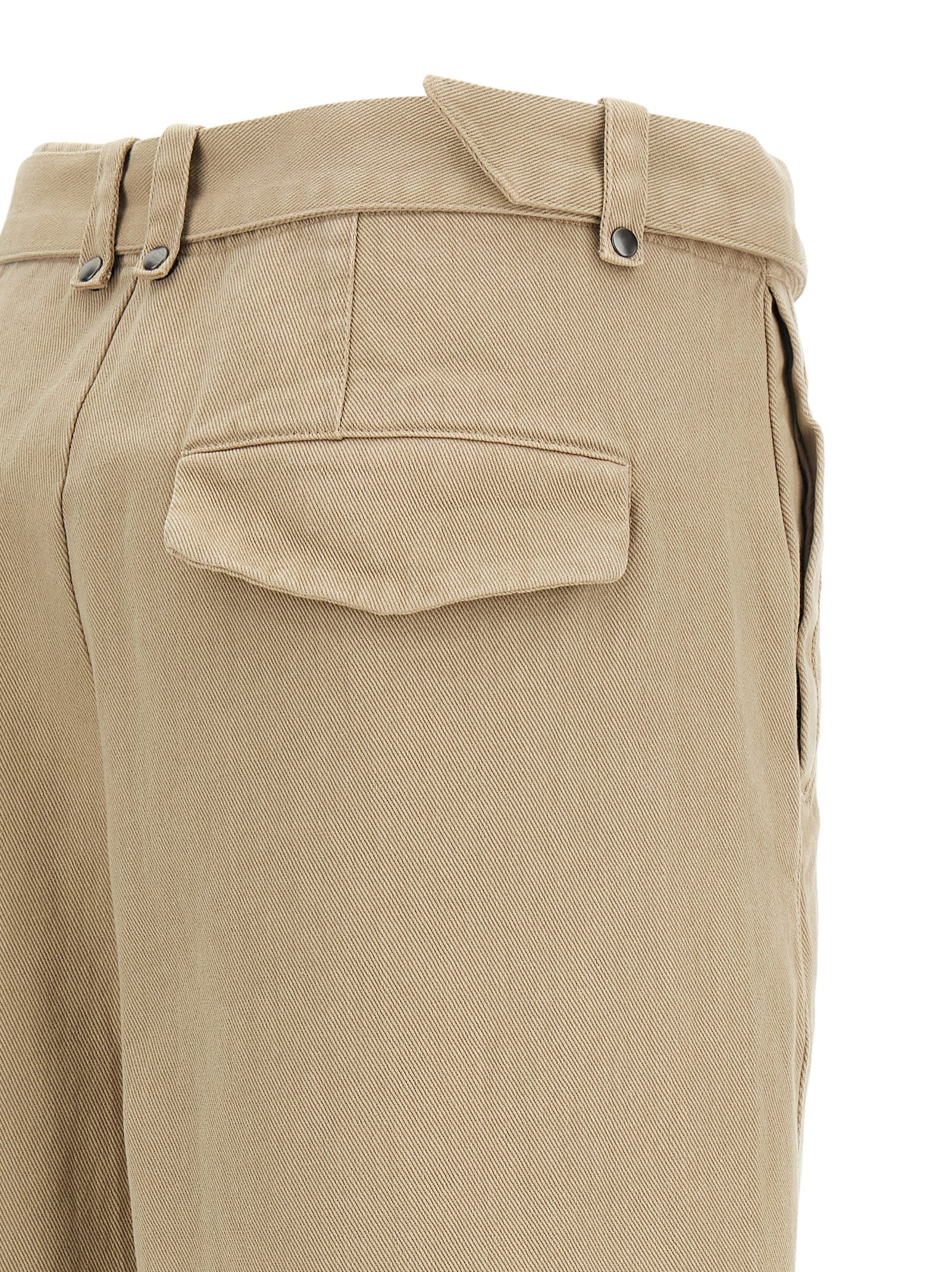 Entire Studios Beige Cotton Casual Pants