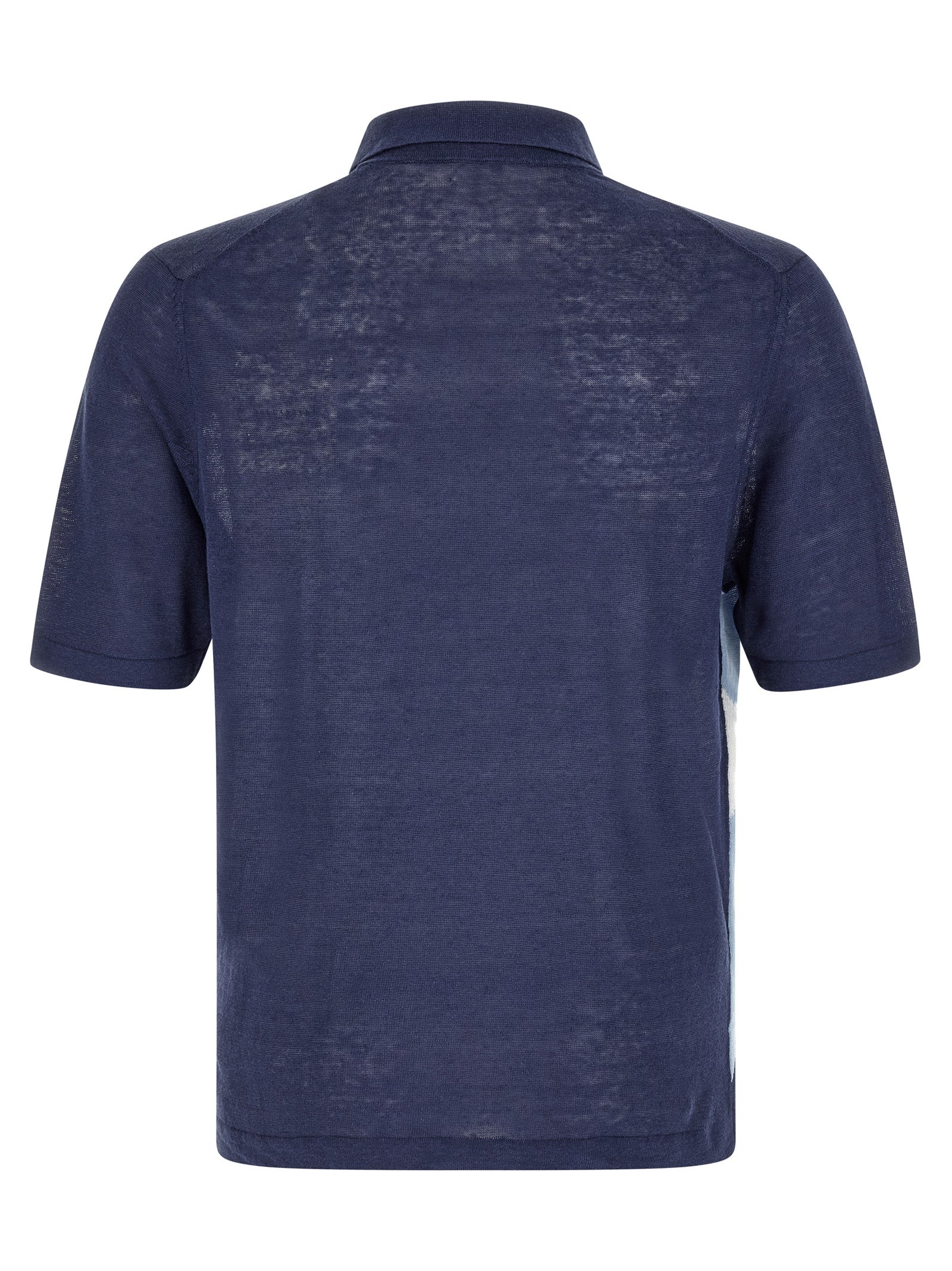 Ballantyne Blue Linen Polo Shirt