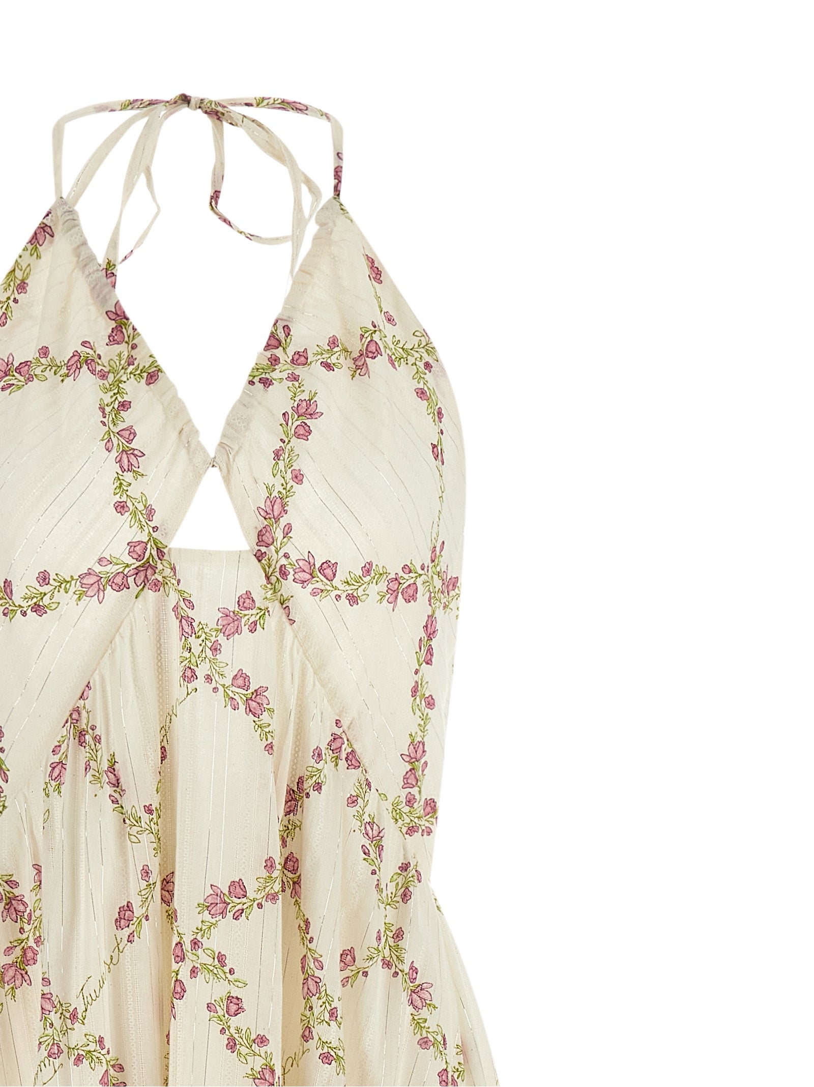 Twinset White Cotton Long Dress