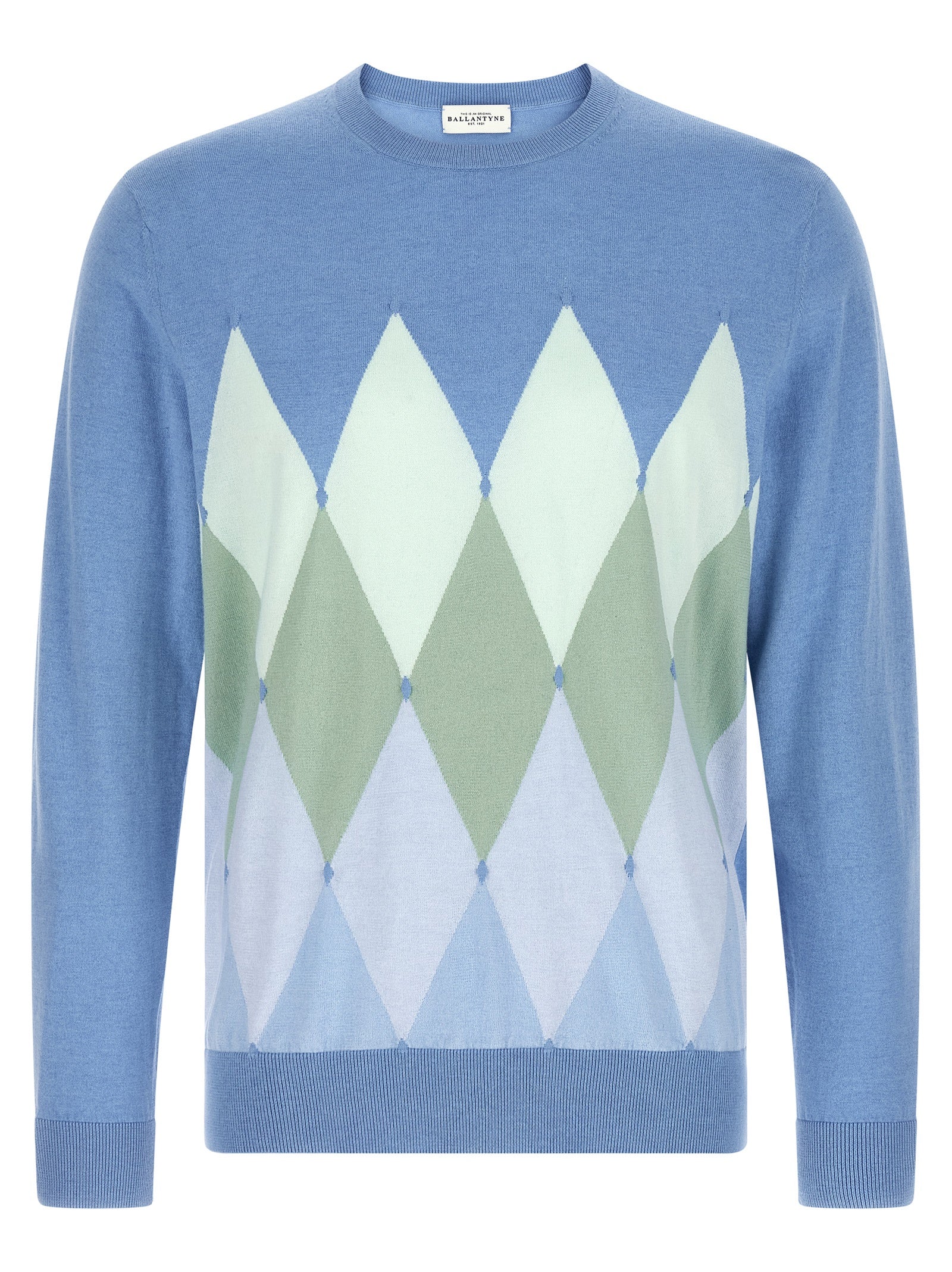 Ballantyne Blue Cotton Cardigan