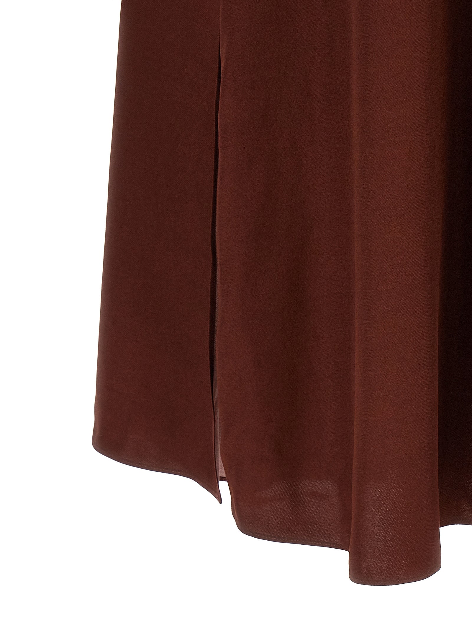 Alberta Ferretti Bordeaux Viscose Long Dress