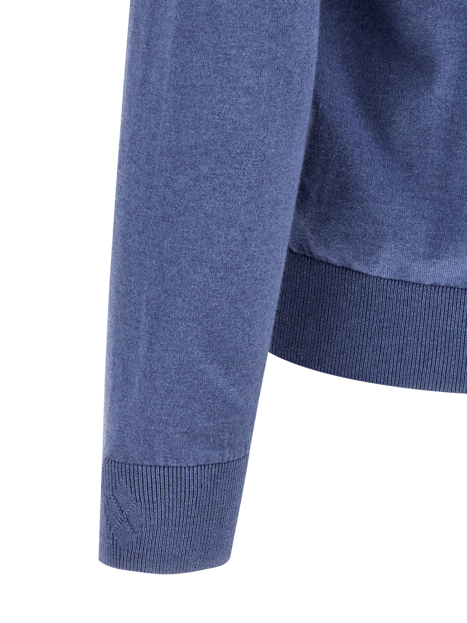 Ballantyne Blue Cotton Cardigan