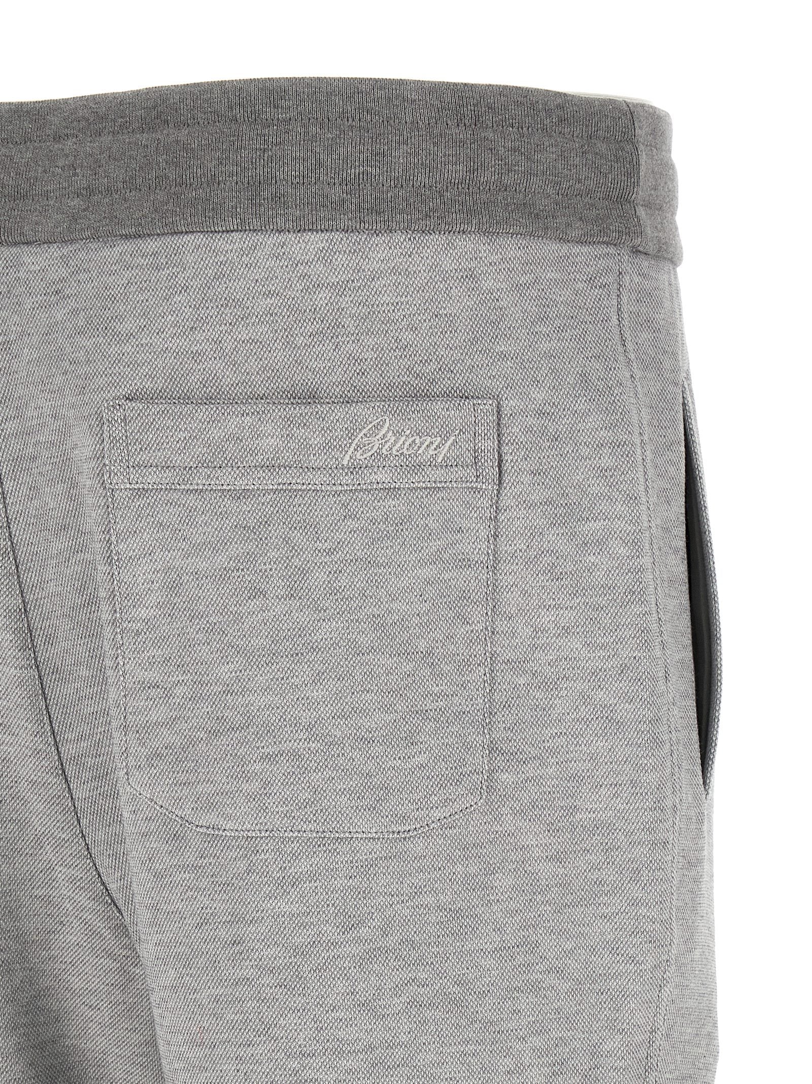 Brioni Gray Cotton Joggers (Workout Pants)