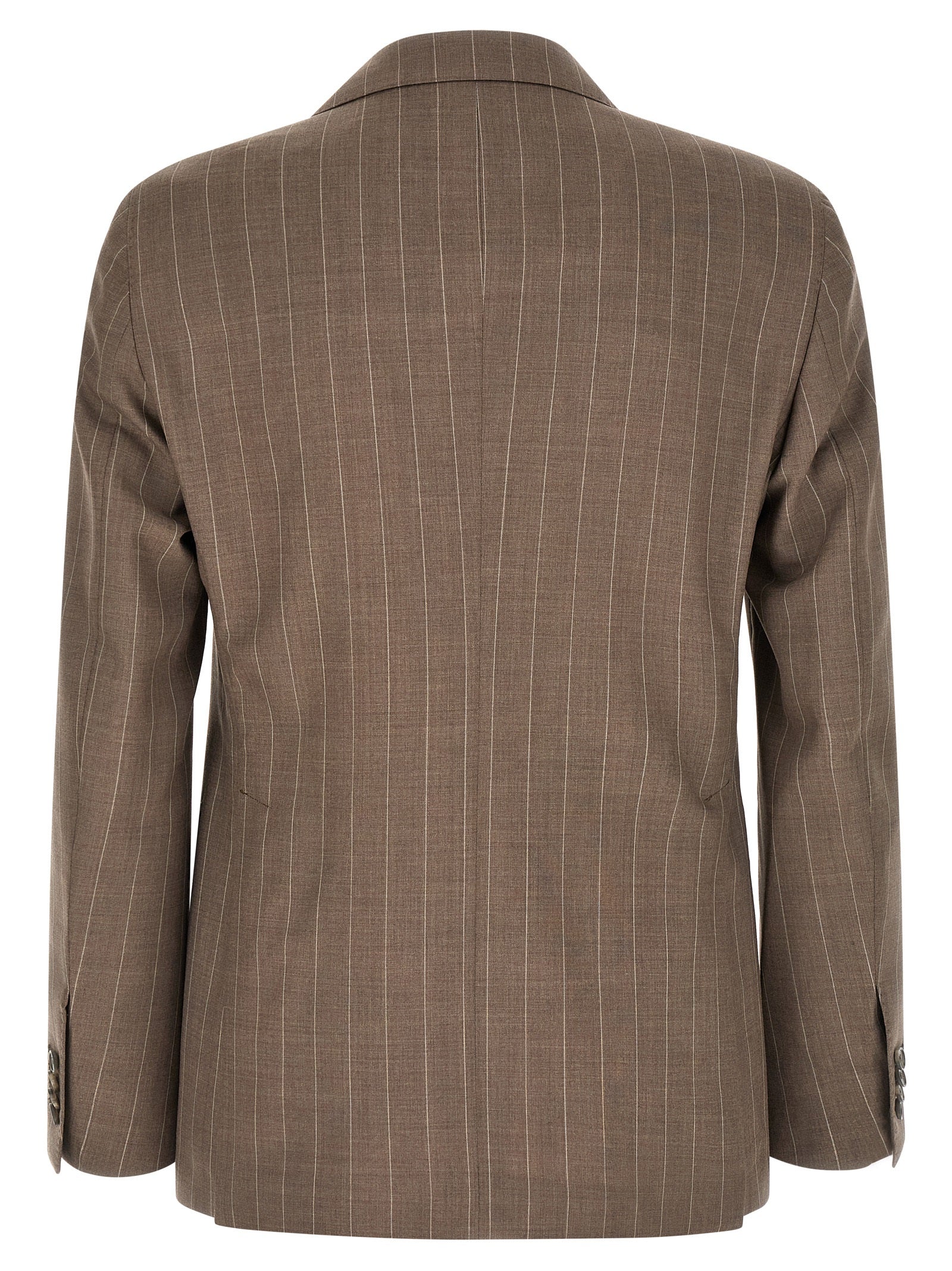 Tagliatore Brown Virgin Wool Two-Piece Suit