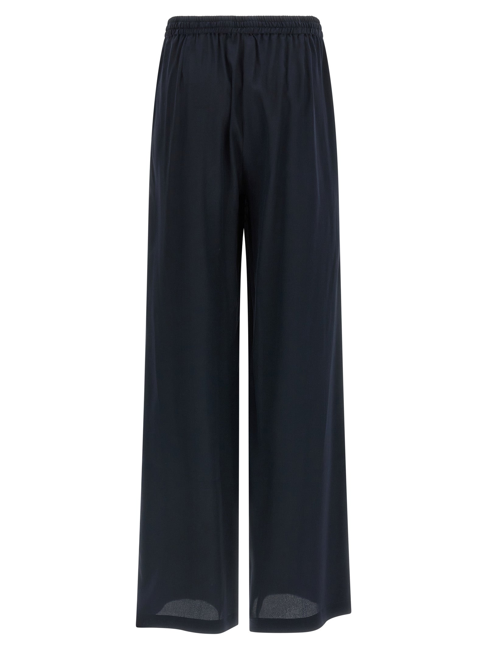 P.A.R.O.S.H. Blue Silk Casual Pants