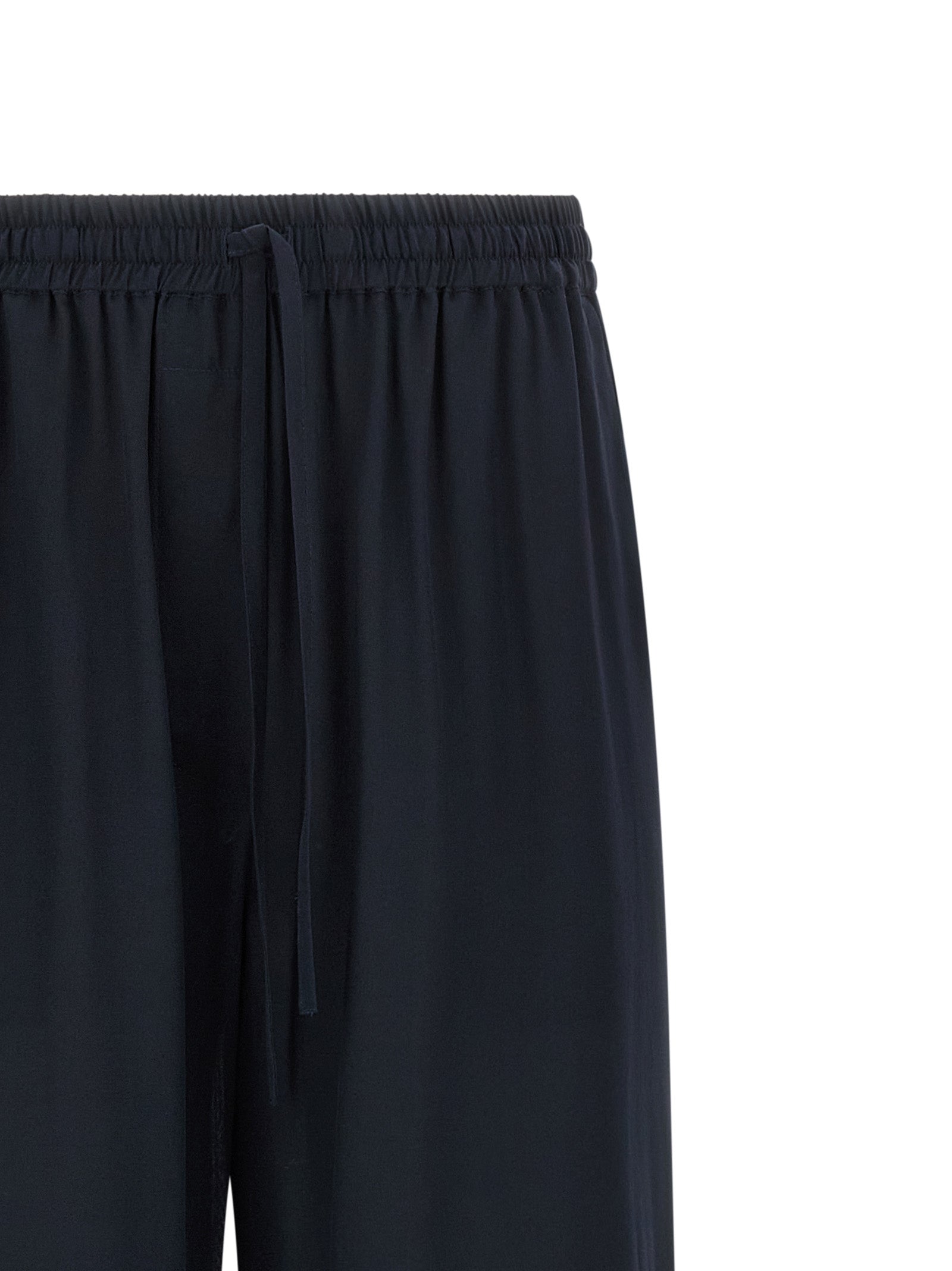 P.A.R.O.S.H. Blue Silk Casual Pants