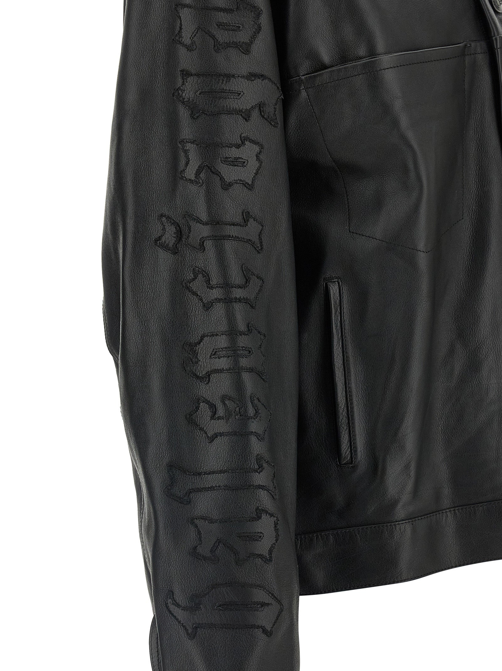 Balenciaga Black Buffalo Leather Leather Jacket