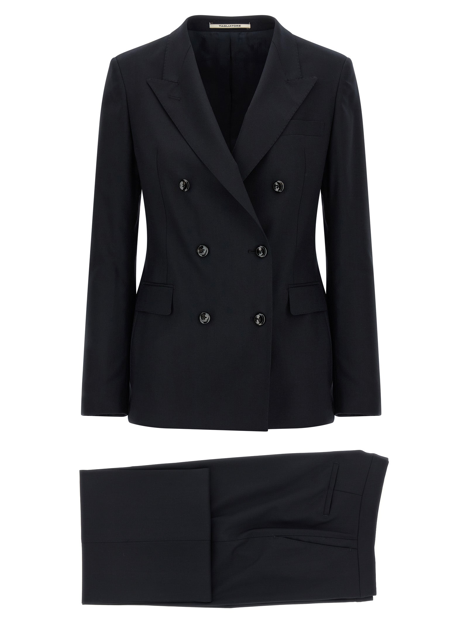 Tagliatore Blue Virgin Wool Two-Piece Suit