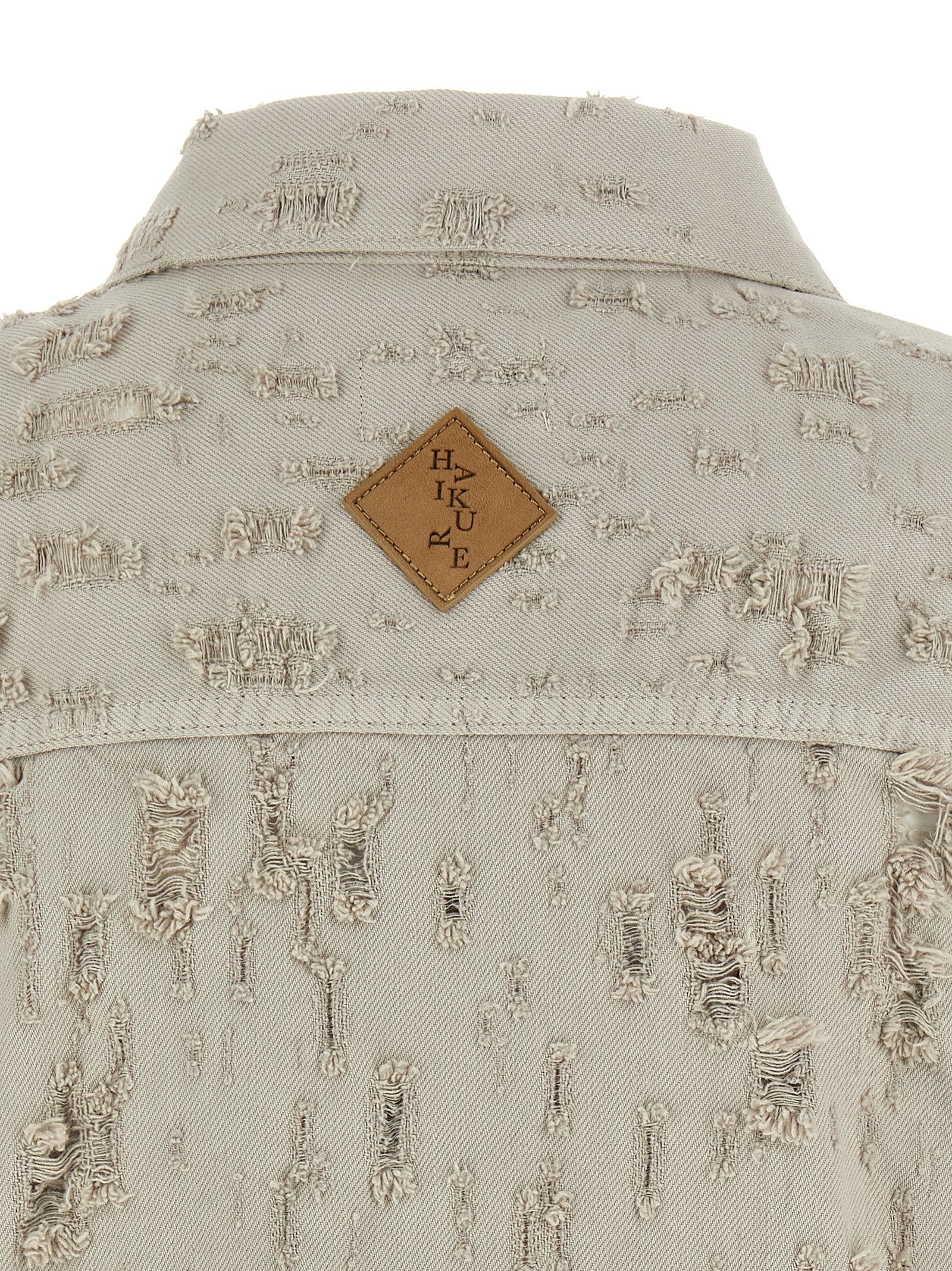 Haikure Gray Cotton Sleeveless Jacket