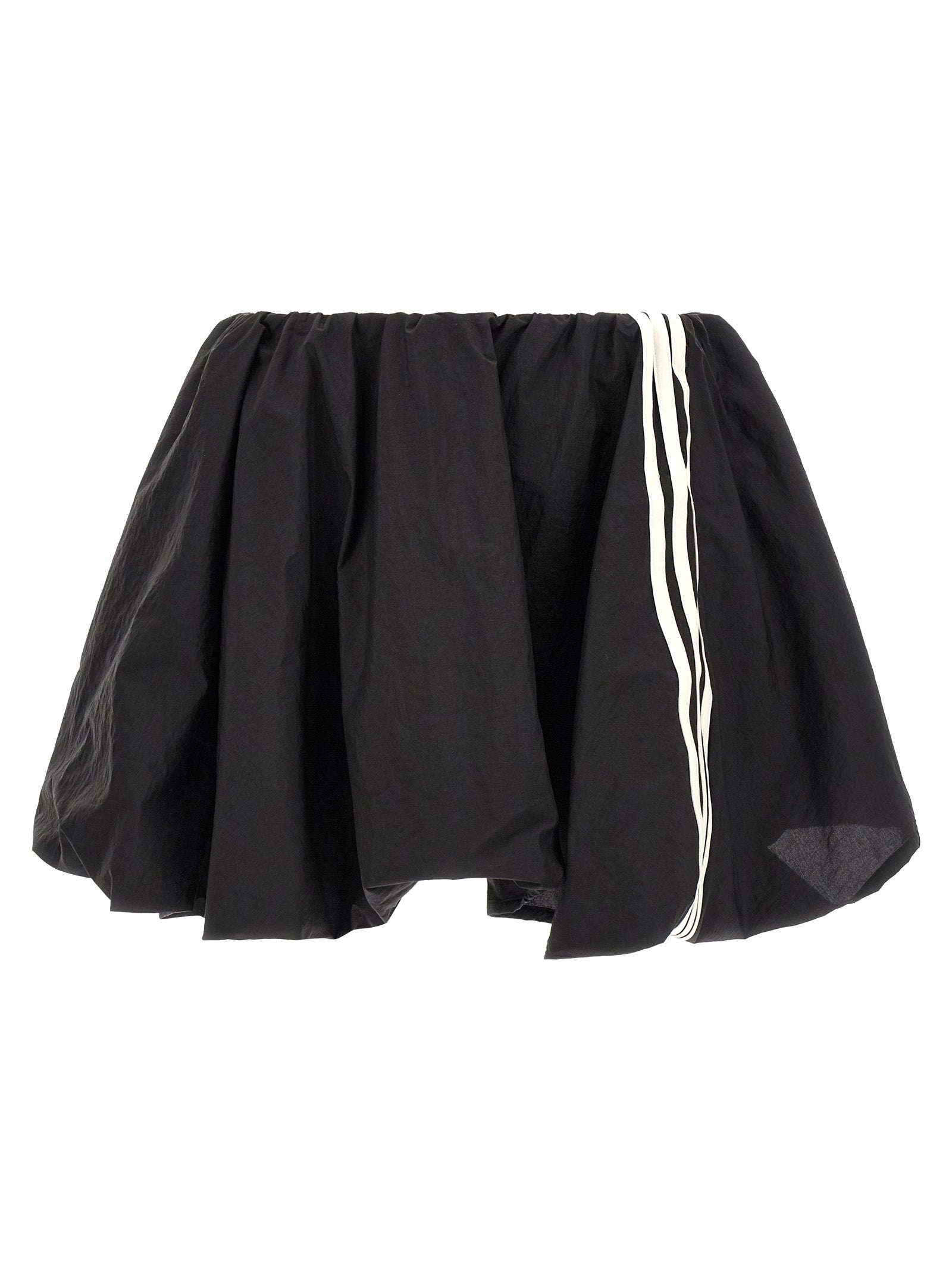 Y-3 Black Polyamide Long Skirt