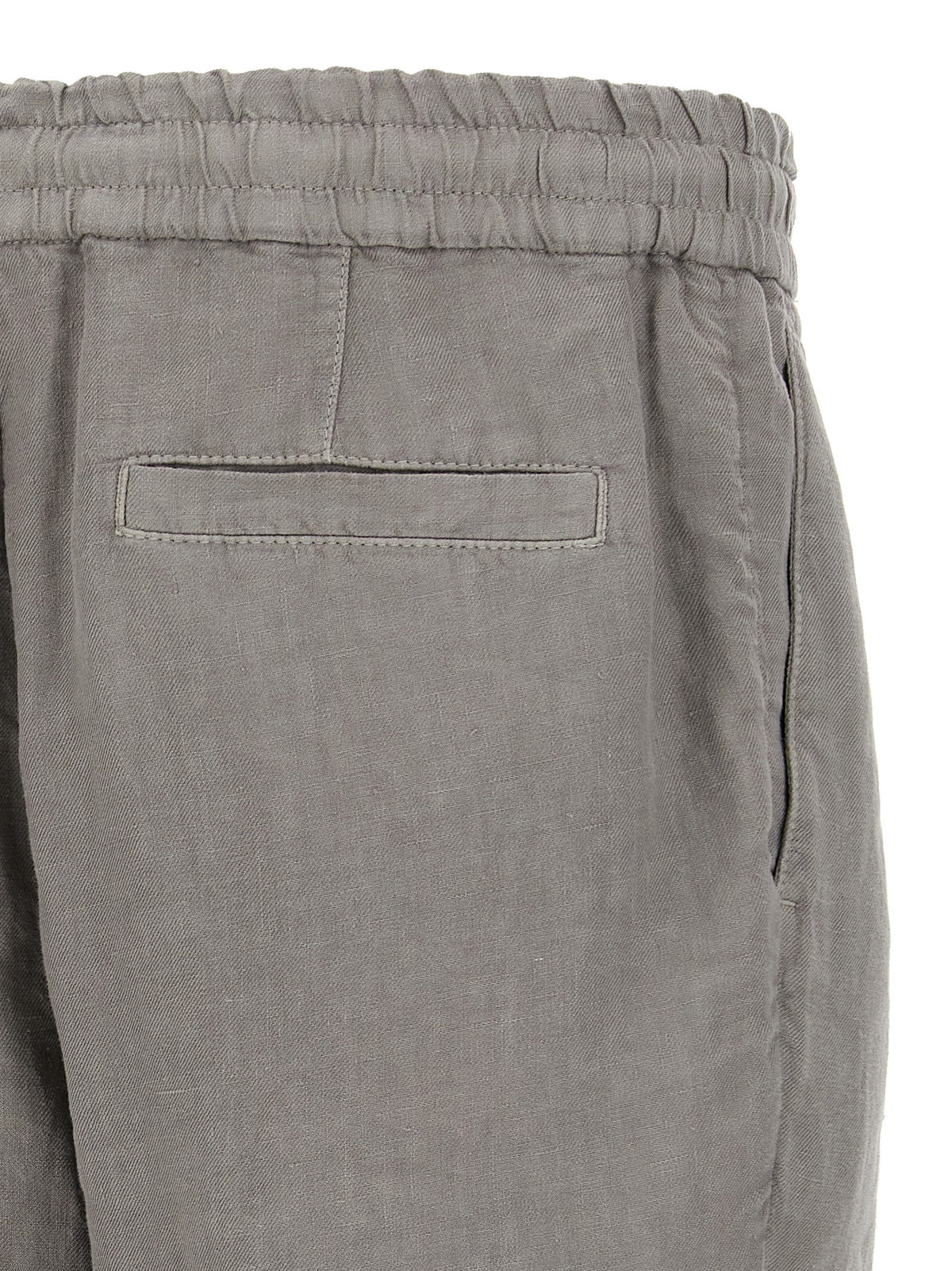 Brunello Cucinelli Gray Linen Bermuda Shorts