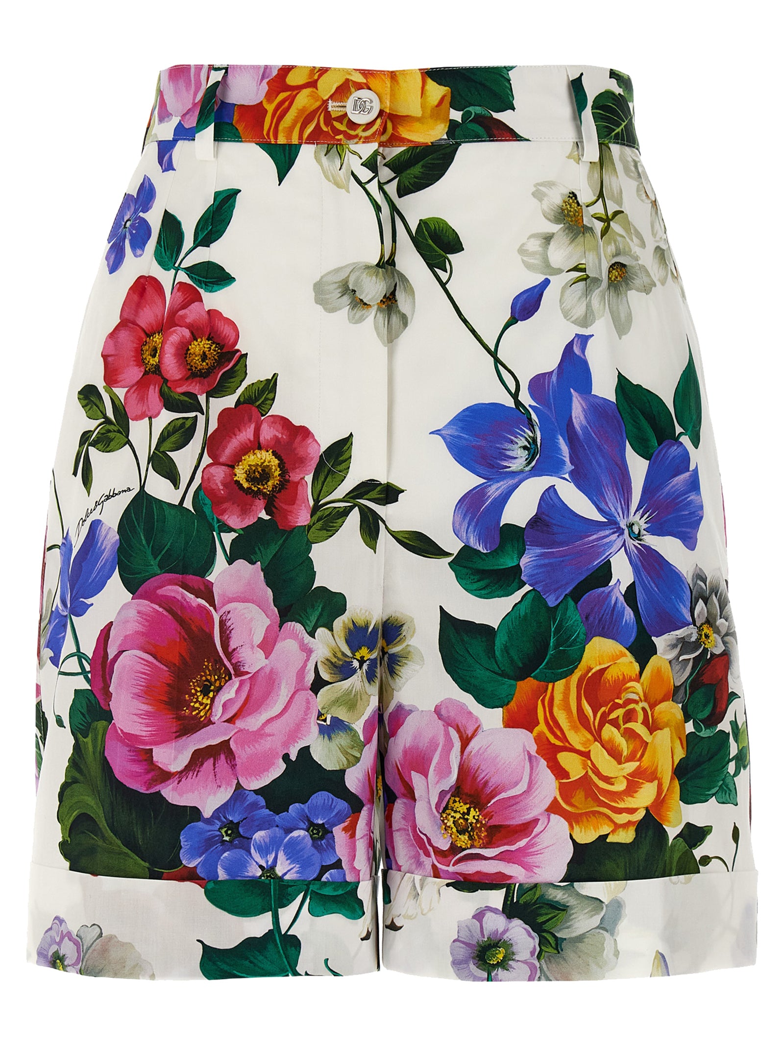 Dolce & Gabbana Multicolor Cotton Bermuda Shorts