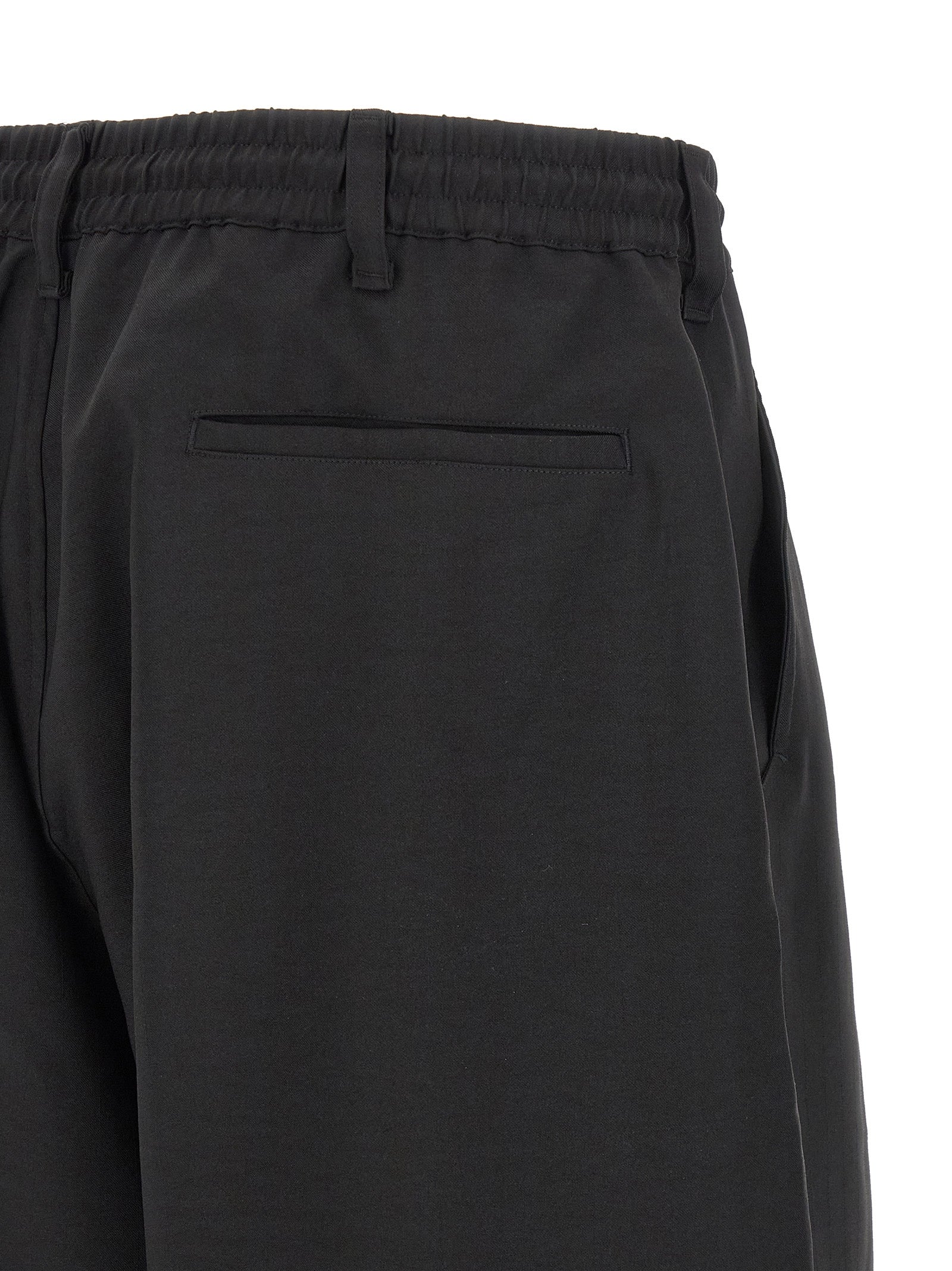 Y-3 Black Polyester Bermuda Shorts
