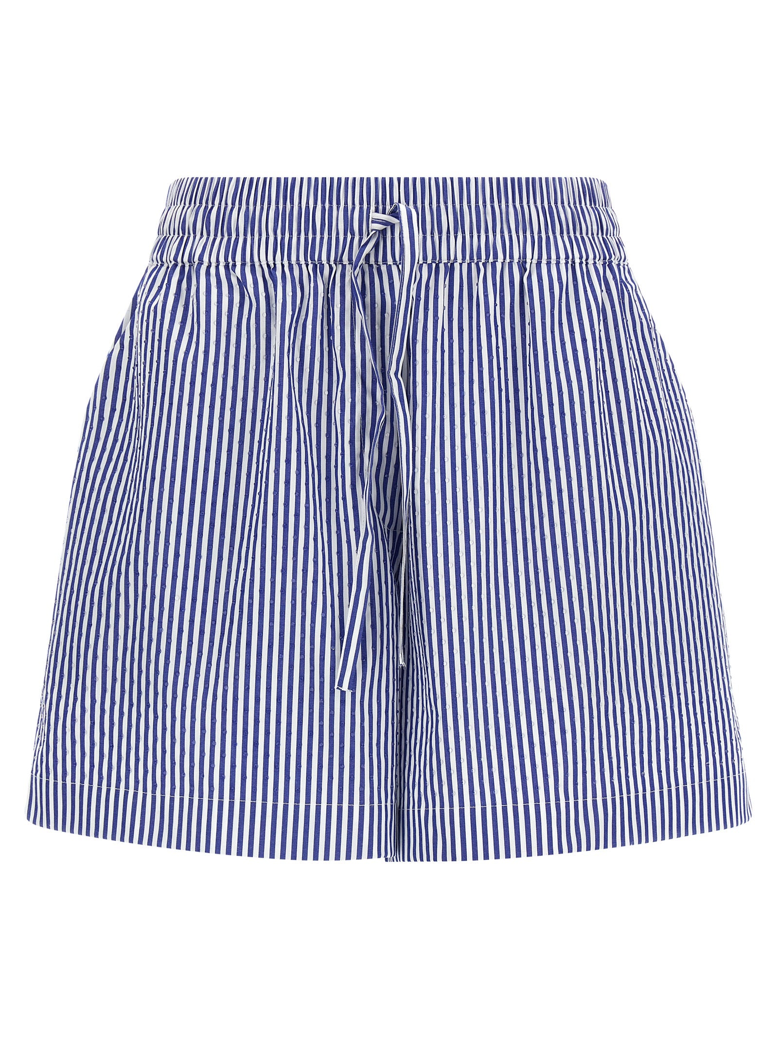 P.A.R.O.S.H. Blue Cotton Bermuda Shorts