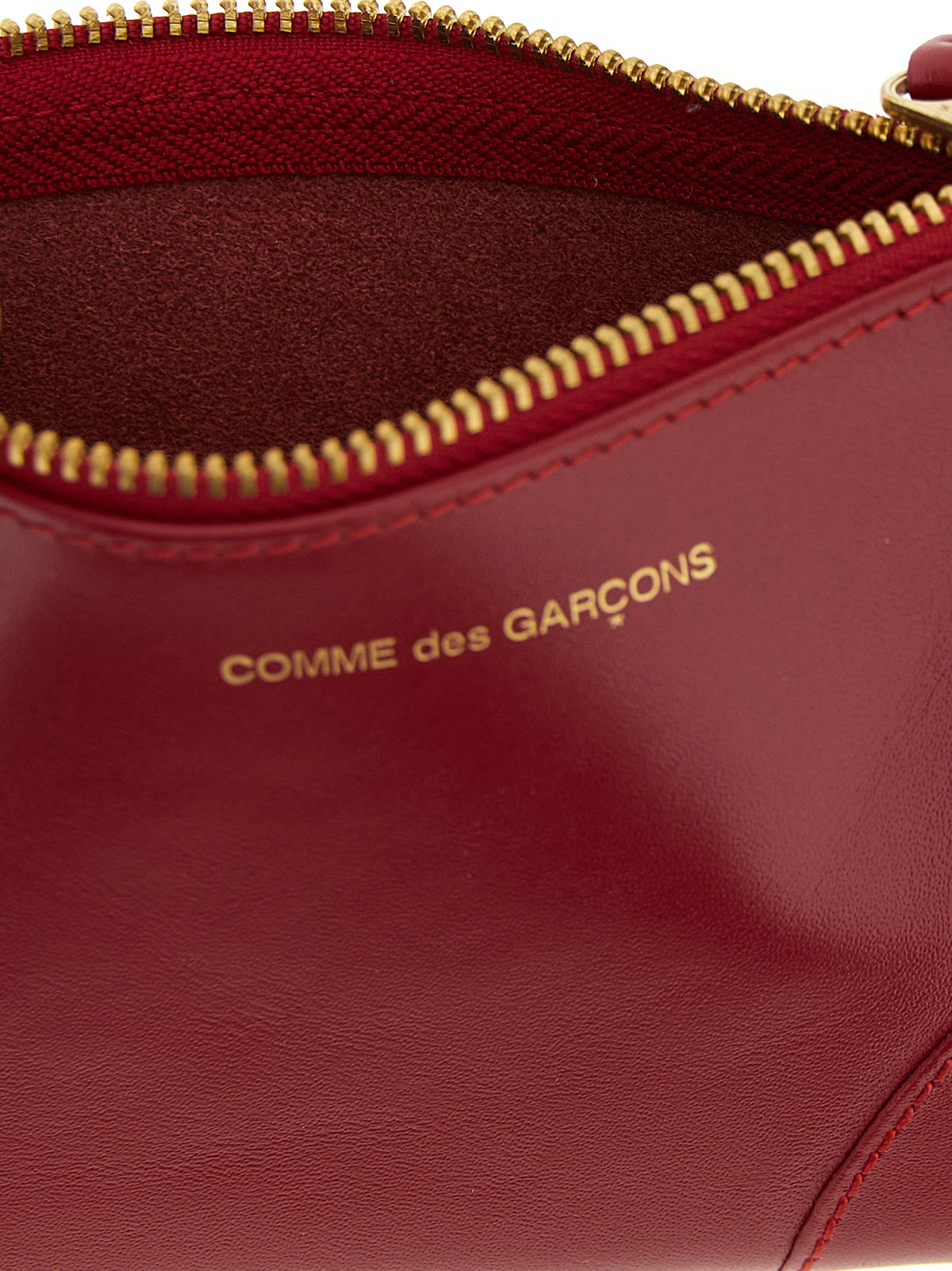 Comme Des Garçons Red Calfskin Cardholder