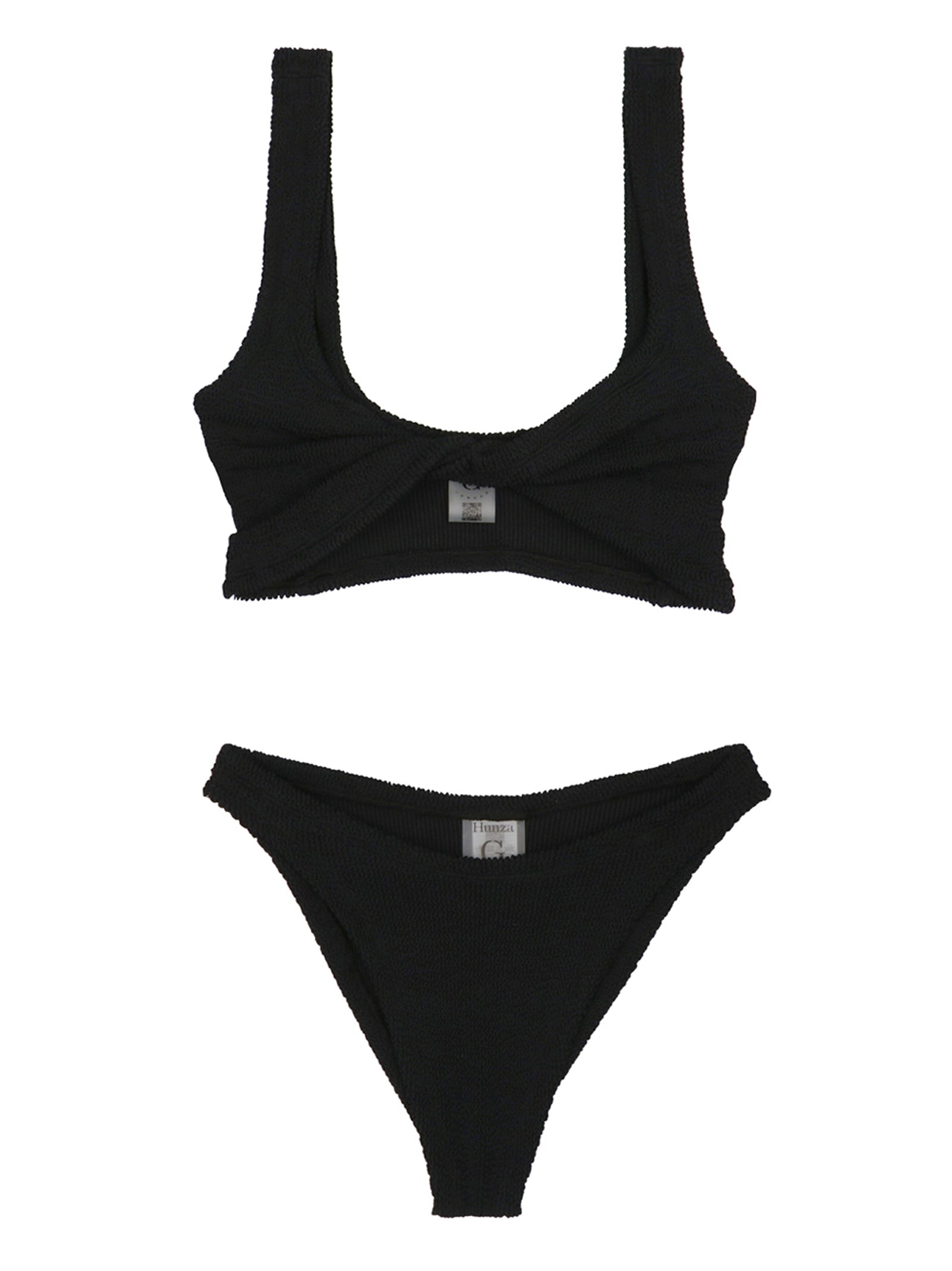 Hunza G Black Nylon Bikini