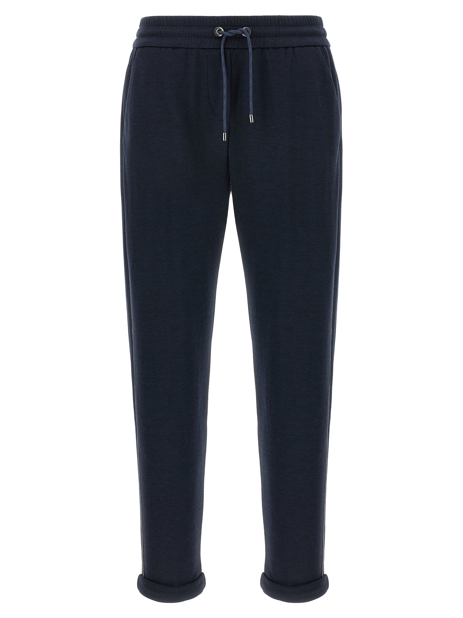 Brunello Cucinelli Blue Cotton Joggers (Workout Pants)