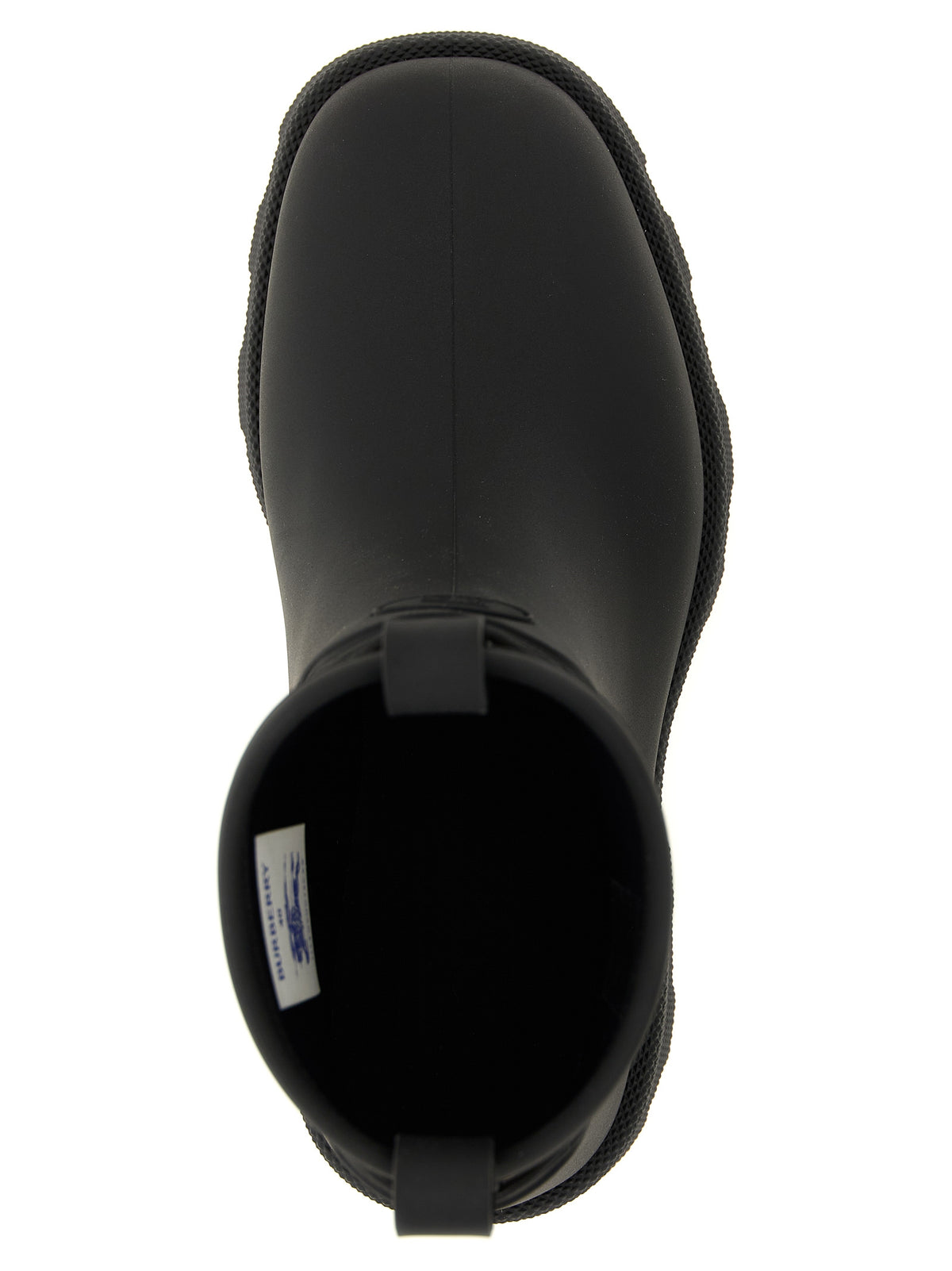 Burberry Black Rubber Ankle Boots