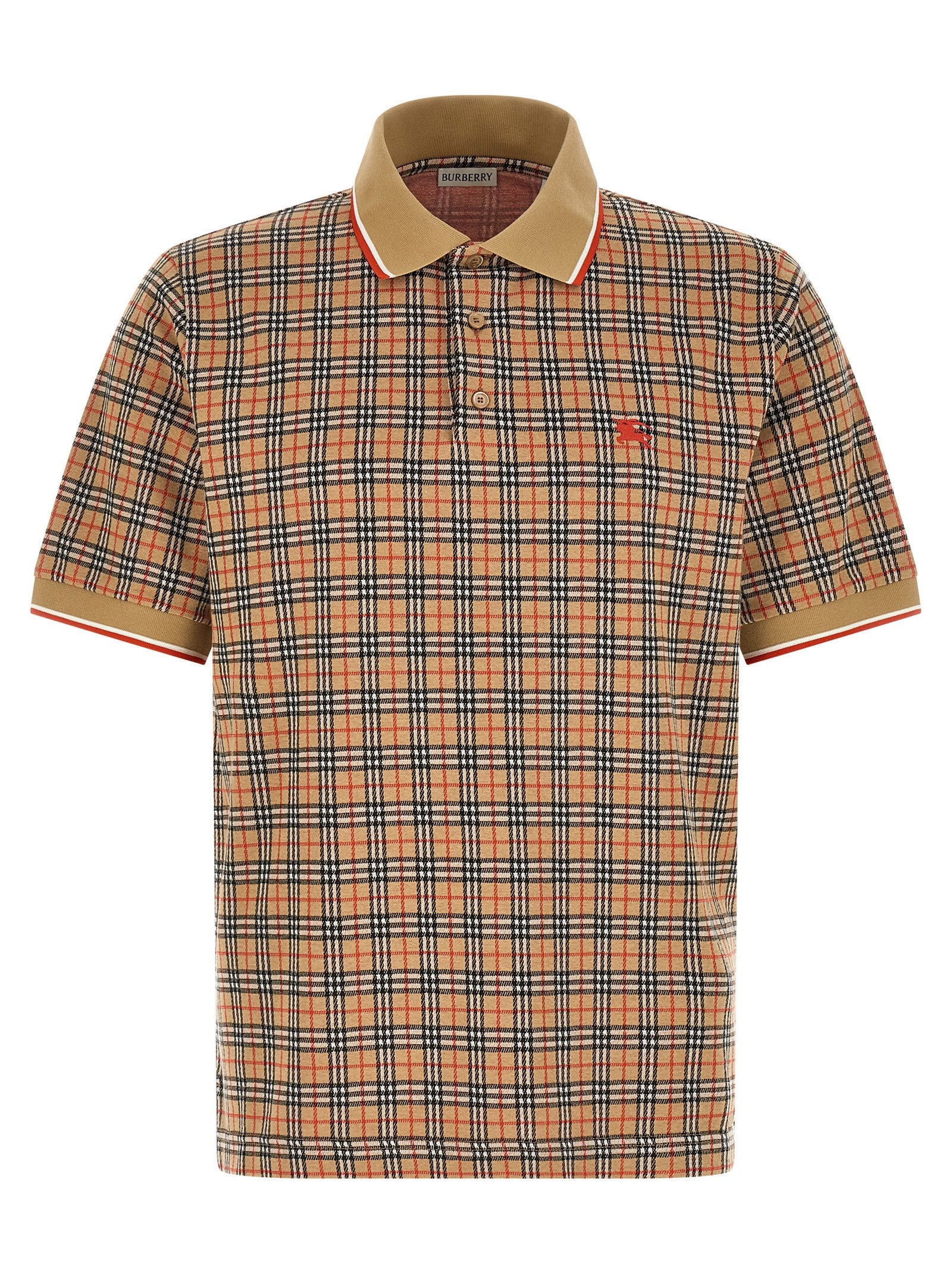 Burberry Beige Viscose Polo Shirt