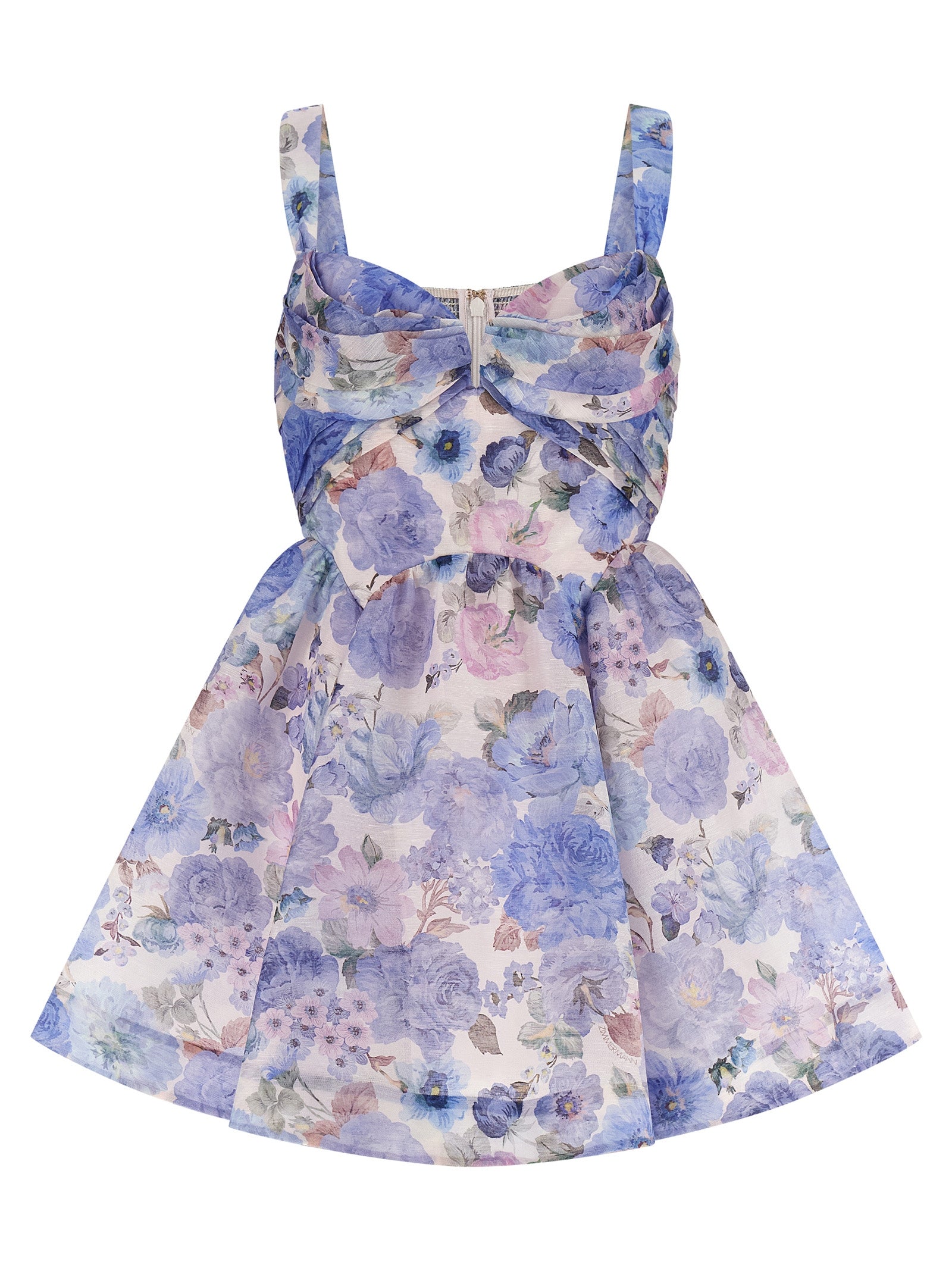 Zimmermann Blue Linen Short Dress
