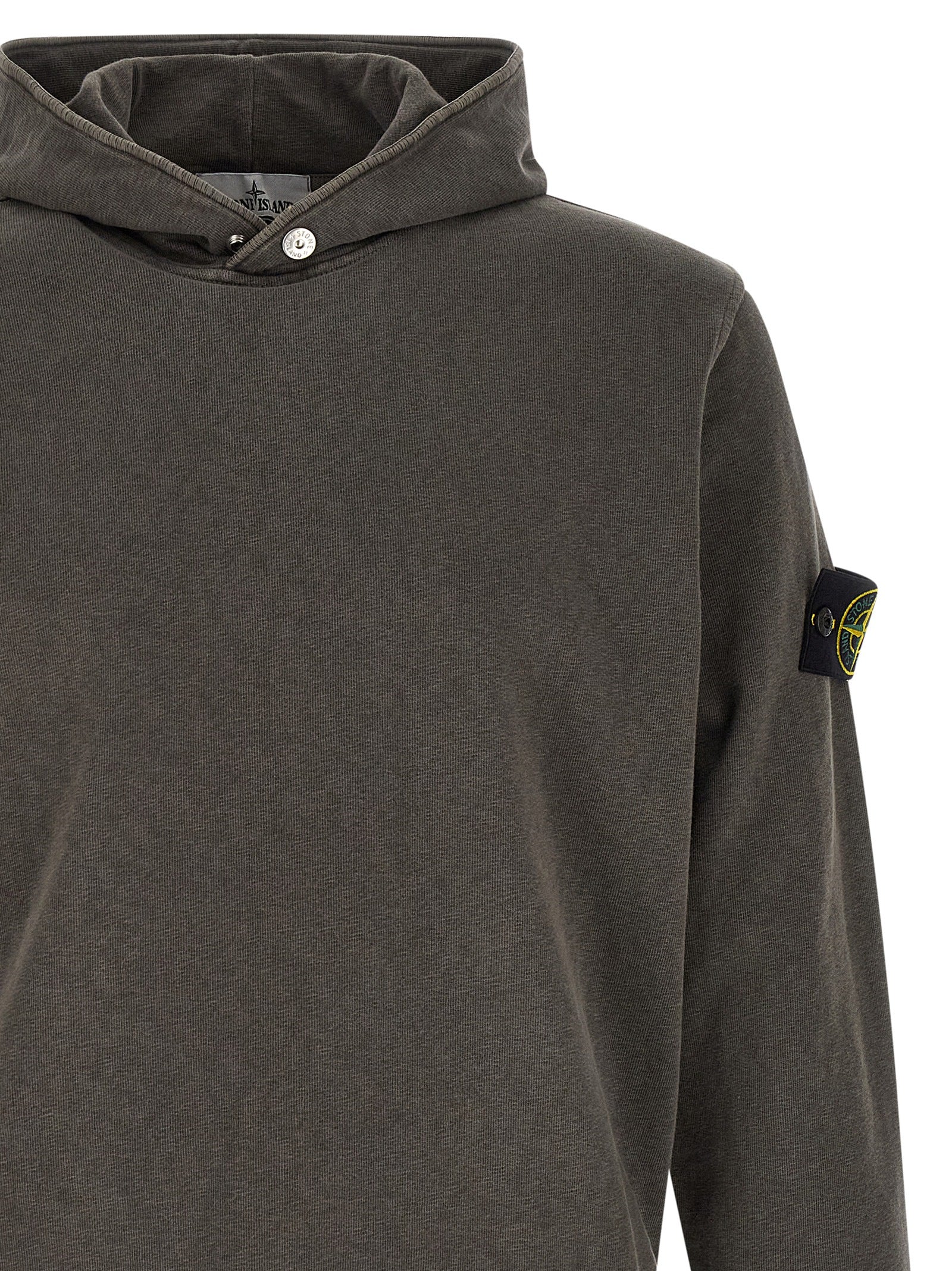Stone Island Brown Cotton Sweatshirt