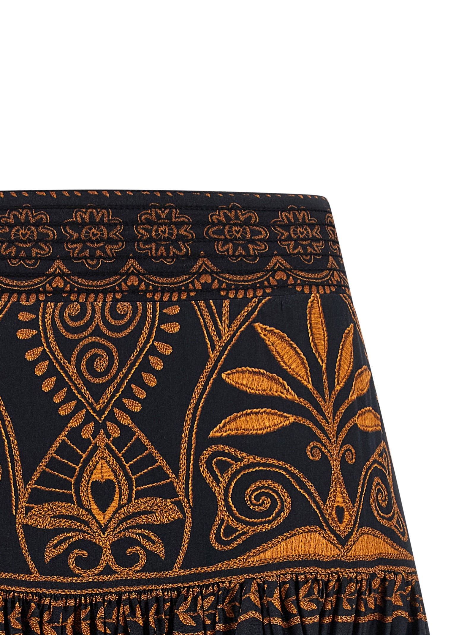 FARM RIO Multicolor Viscose Long Skirt