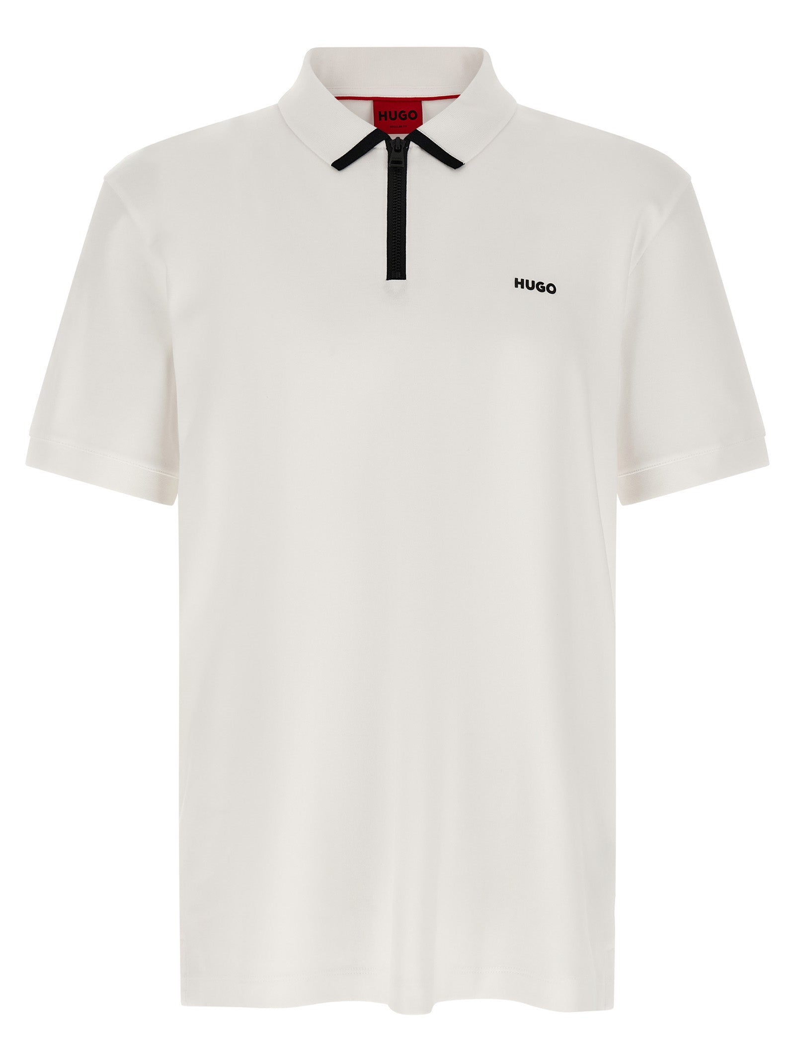 Hugo Boss White Cotton Polo Shirt