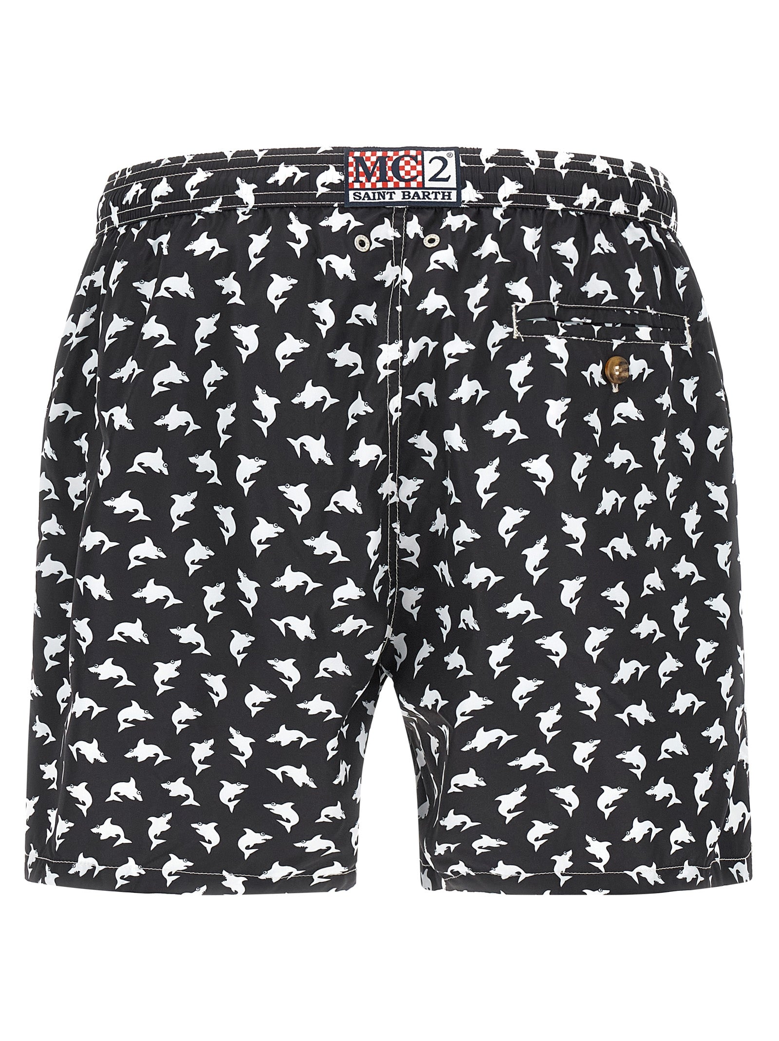 MC2 Saint Barth Bicolor Polyester Swim Shorts