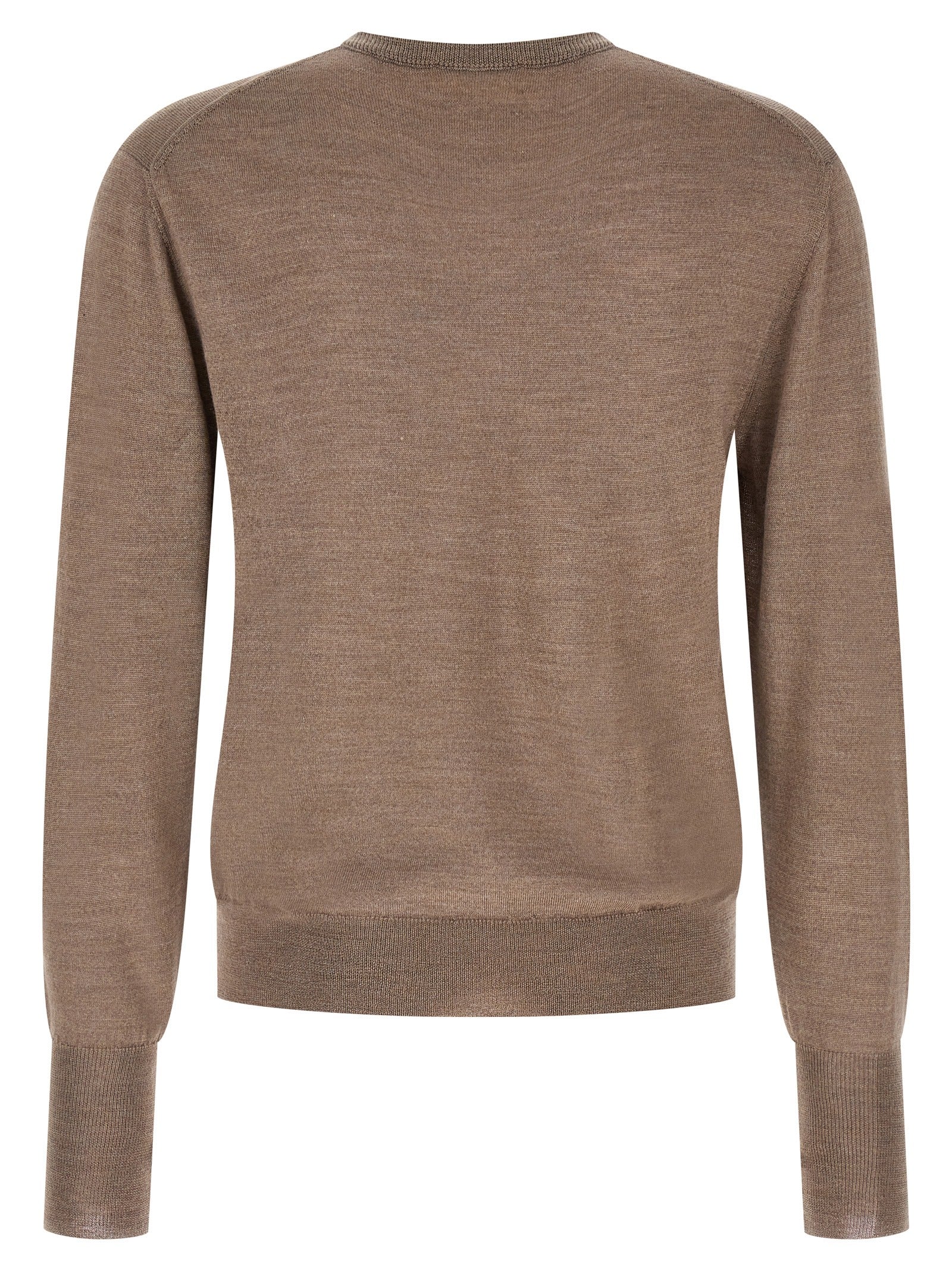 MA'RY'YA Gray Virgin Wool Cardigan