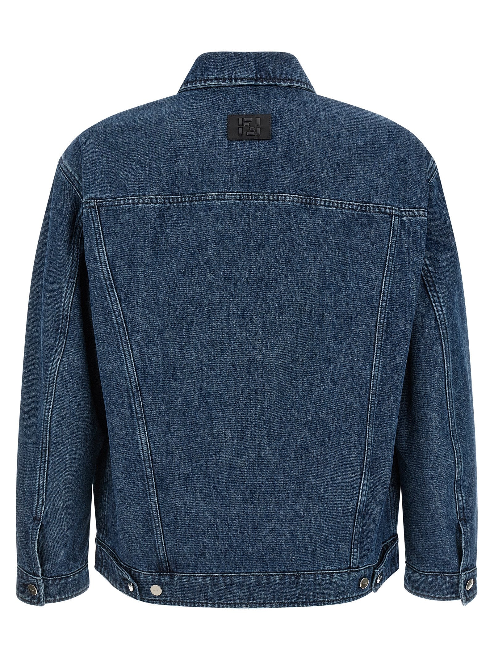 Fendi Blue Cotton Denim Jacket