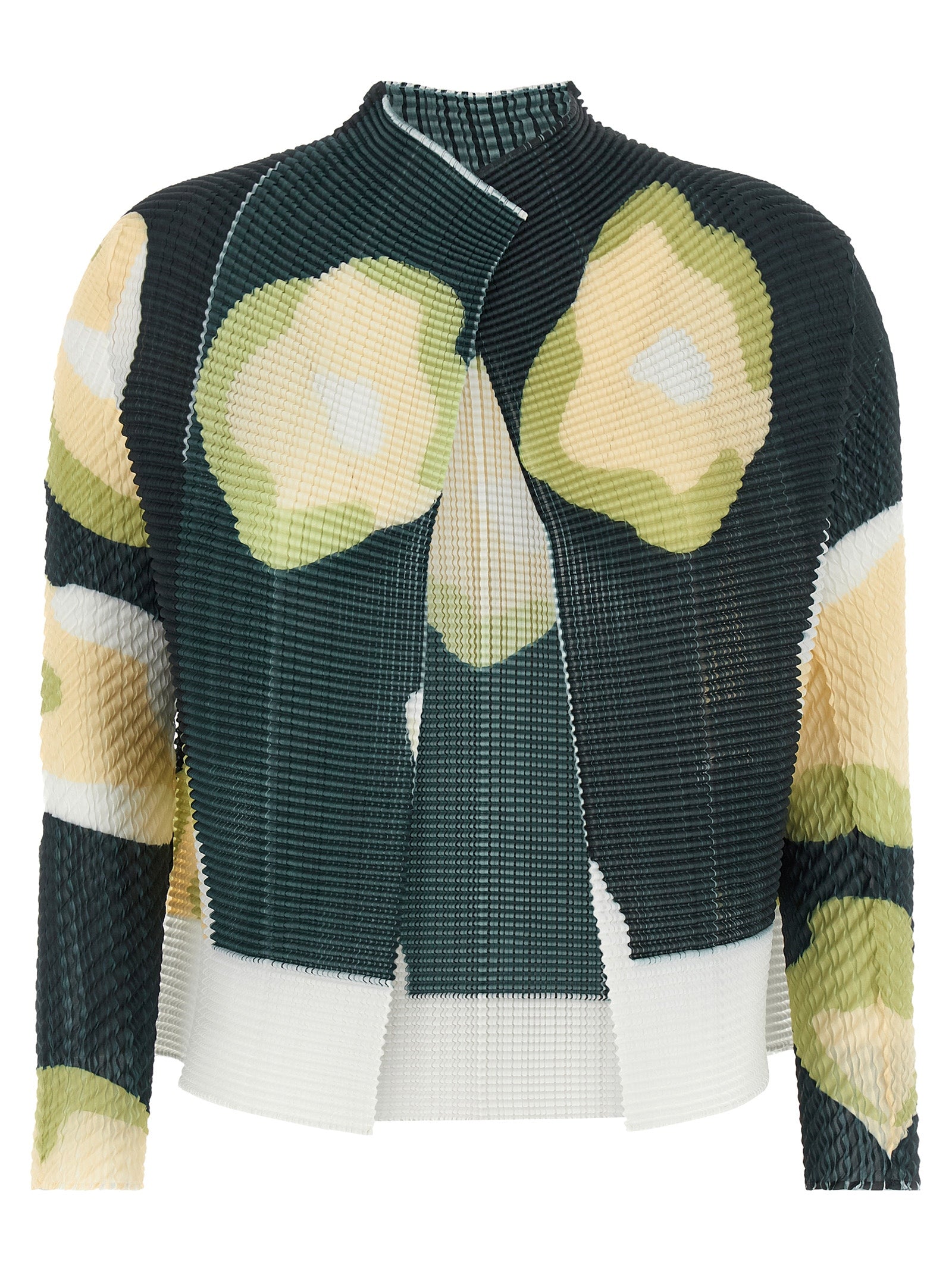 Issey Miyake Black Polyester Cardigan