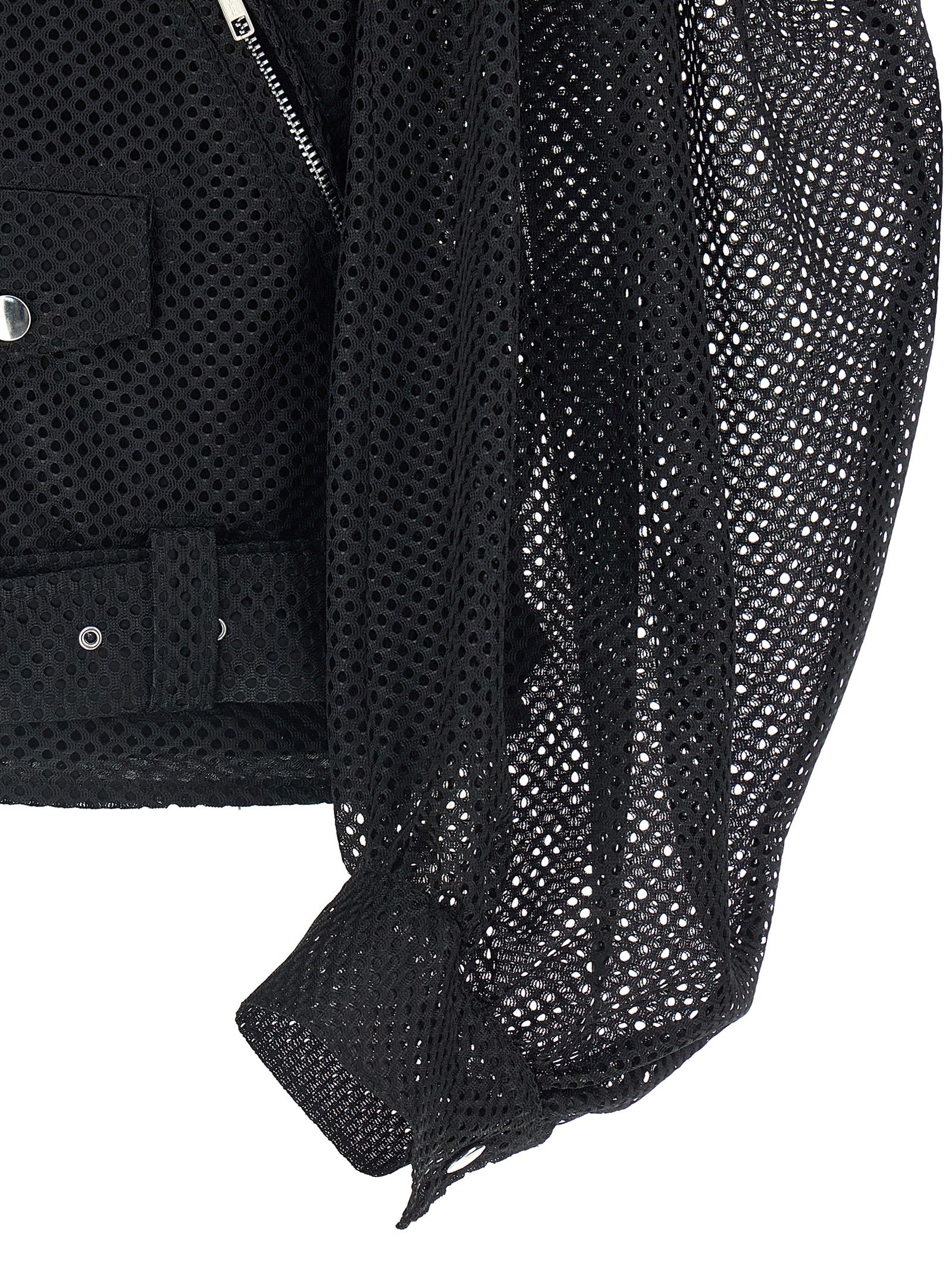 Comme Des Garçons Black Polyester Biker Jacket