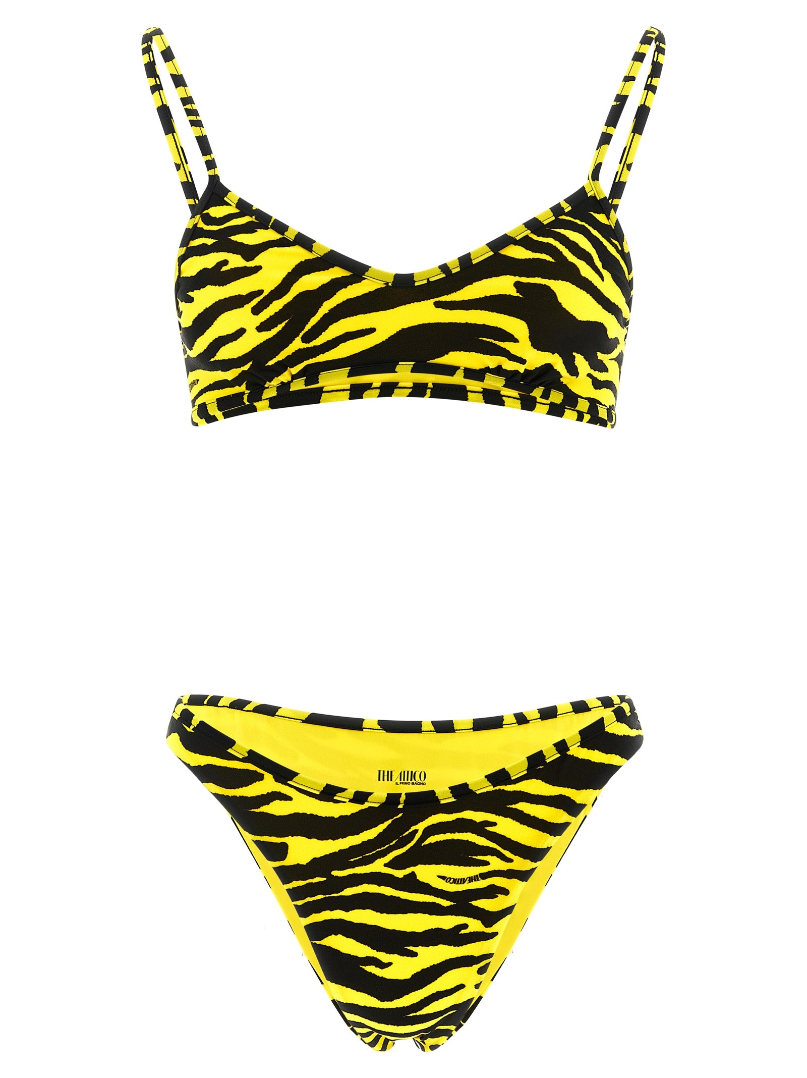 The Attico Bicolor Polyester Bikini
