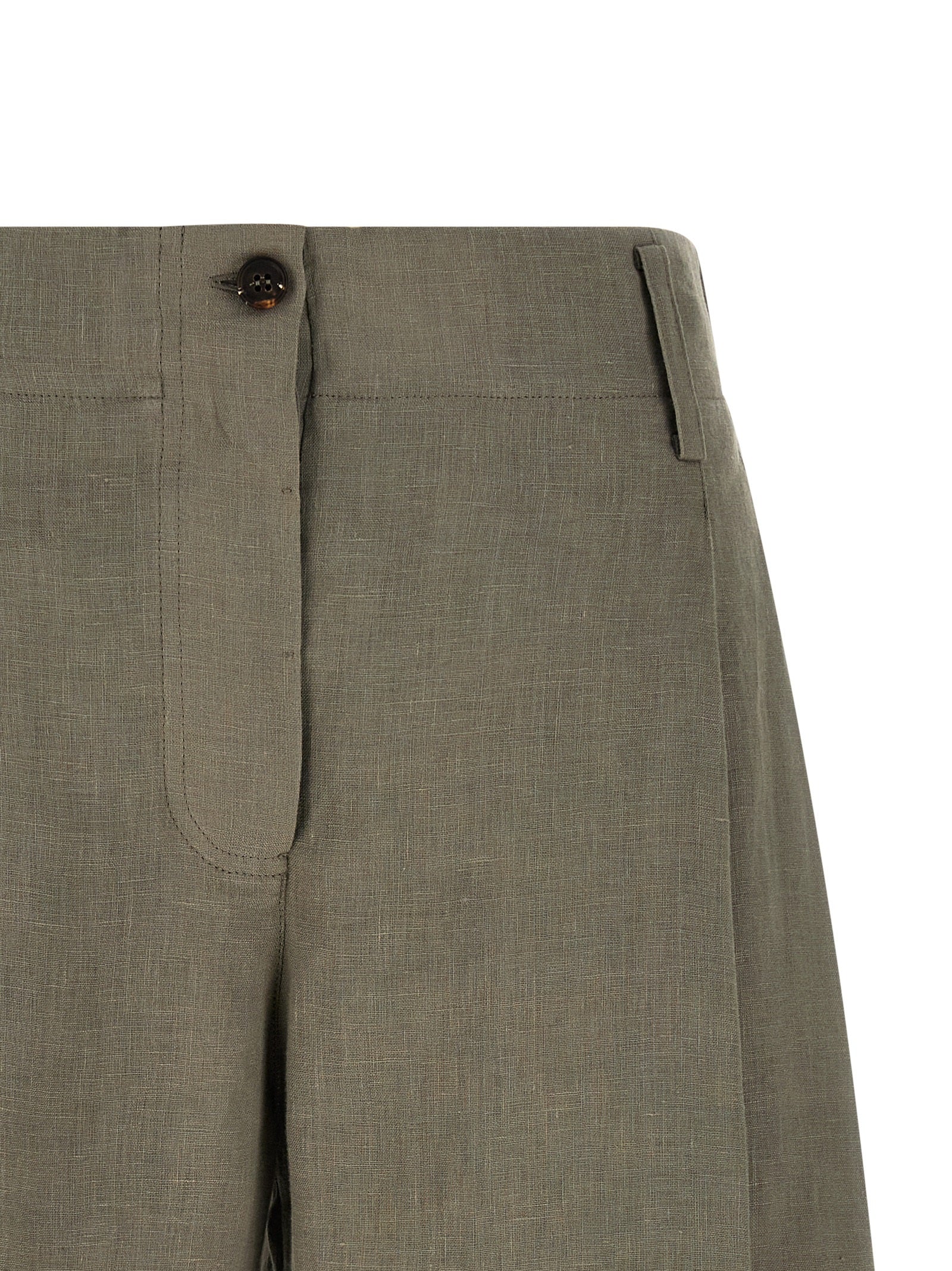 Brunello Cucinelli Bicolor Linen Bermuda Shorts