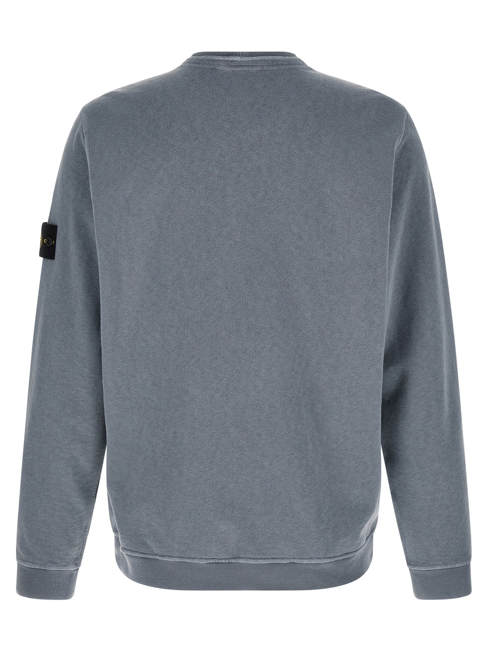 Stone Island Blue Cotton Sweatshirt