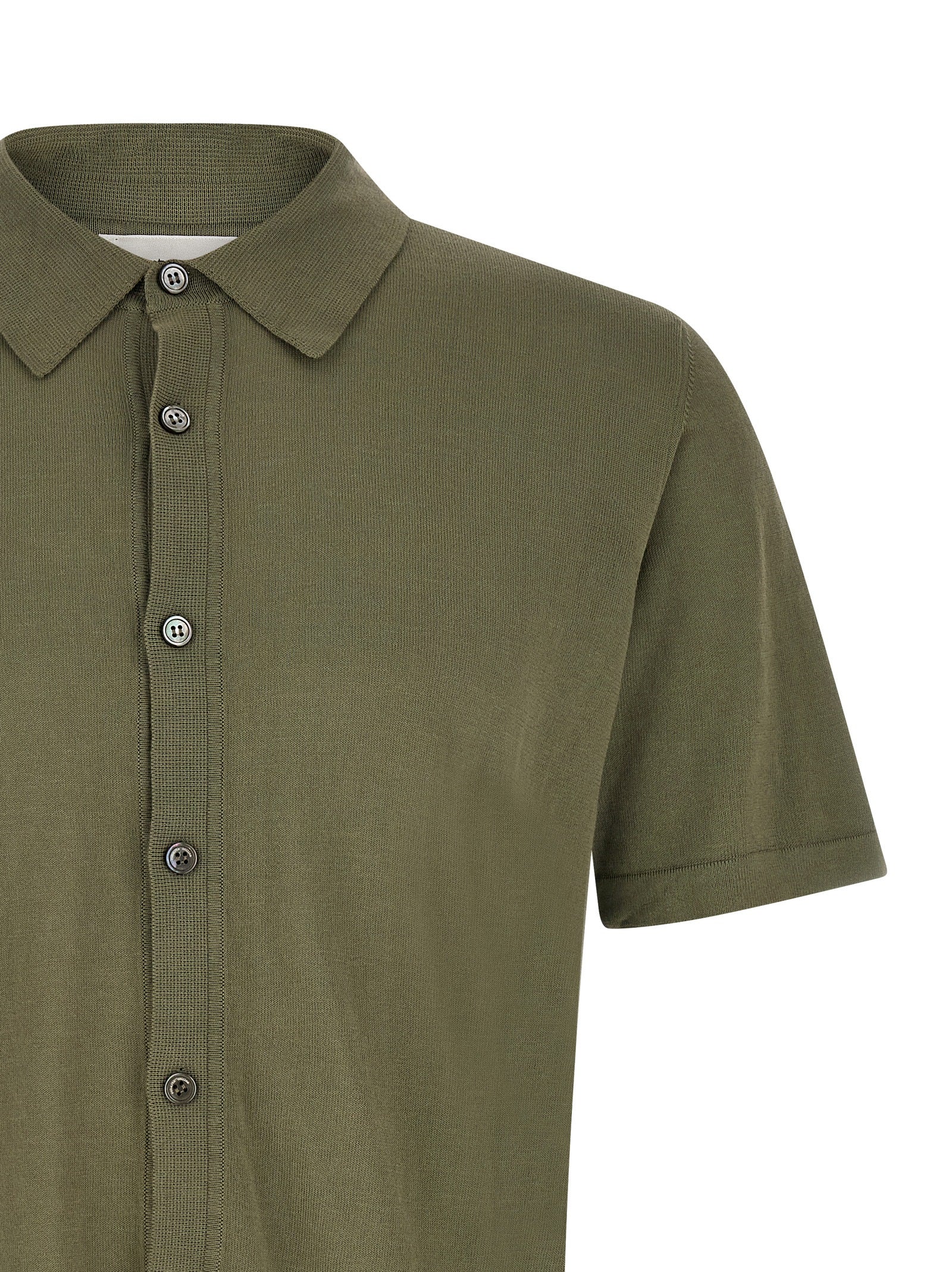 Roberto Collina Bicolor Cotton Blouse