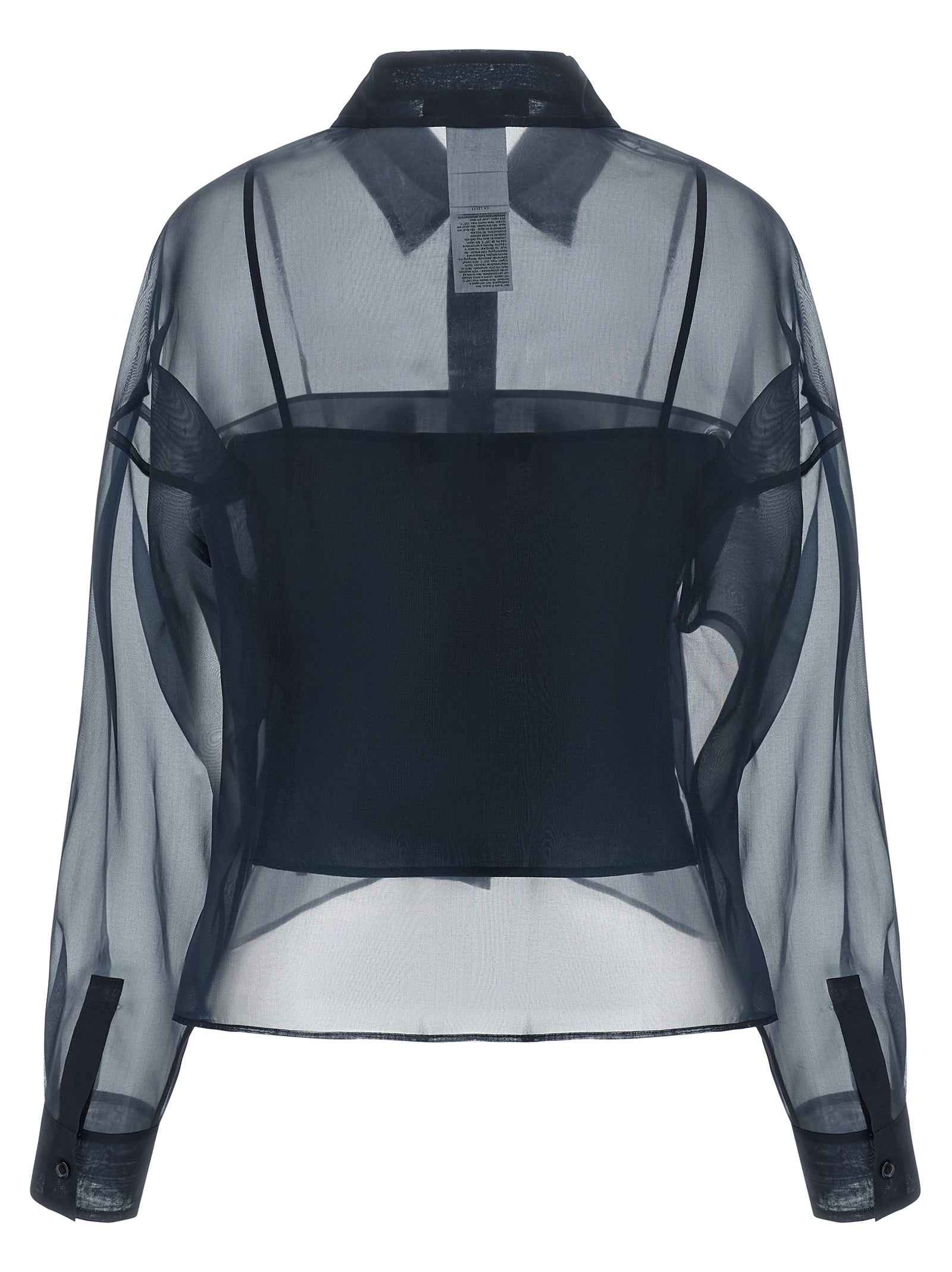 Max Mara Blue Cotton Blouse