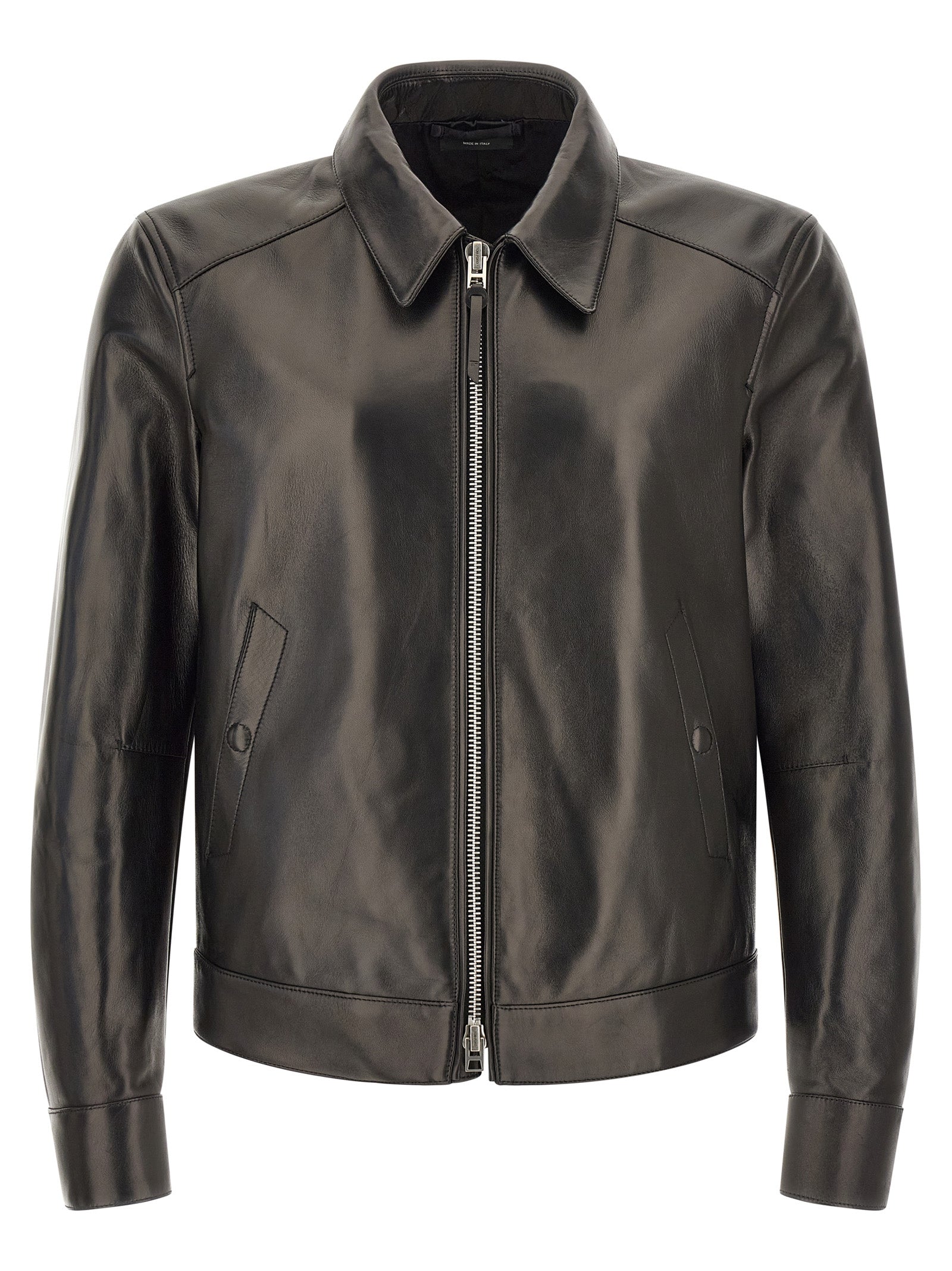Tom Ford Black Lamb Leather Leather Jacket