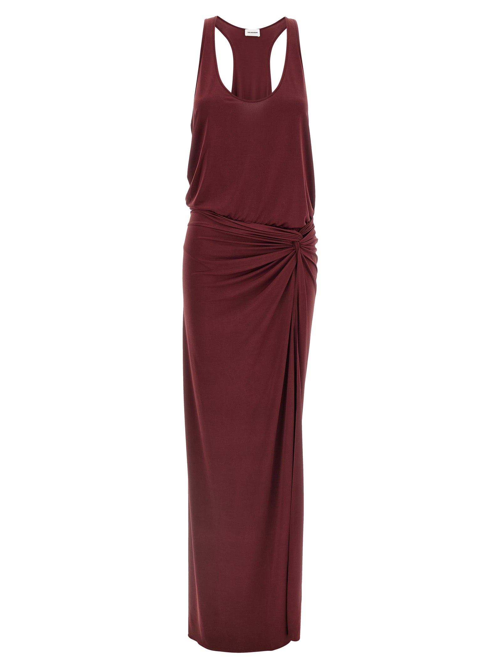 The Andamane Bordeaux Polyester Long Dress