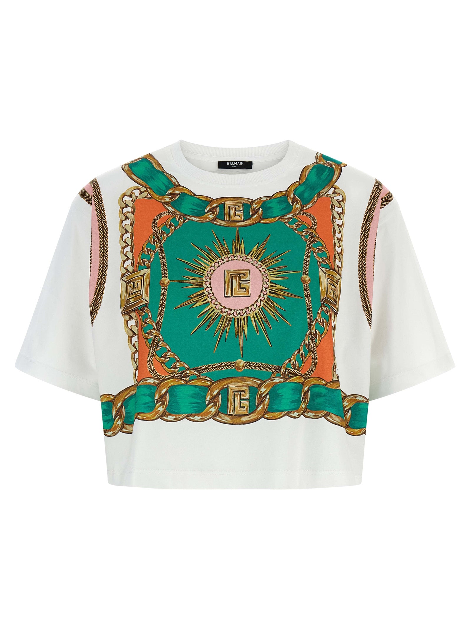 Balmain Multicolor Cotton T-Shirt