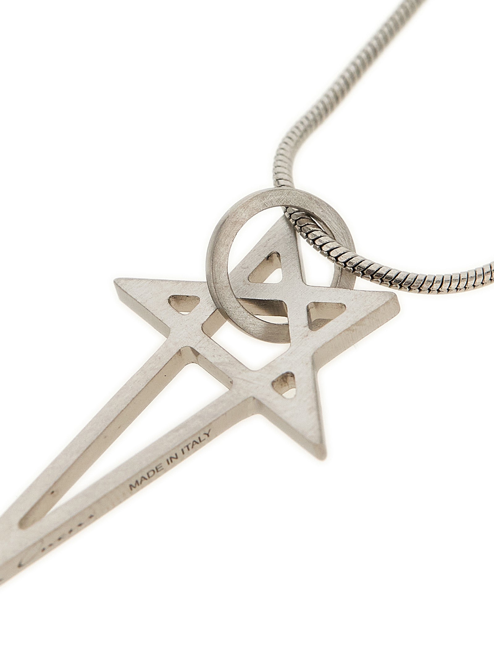 Rick Owens Silver Brass Necklace