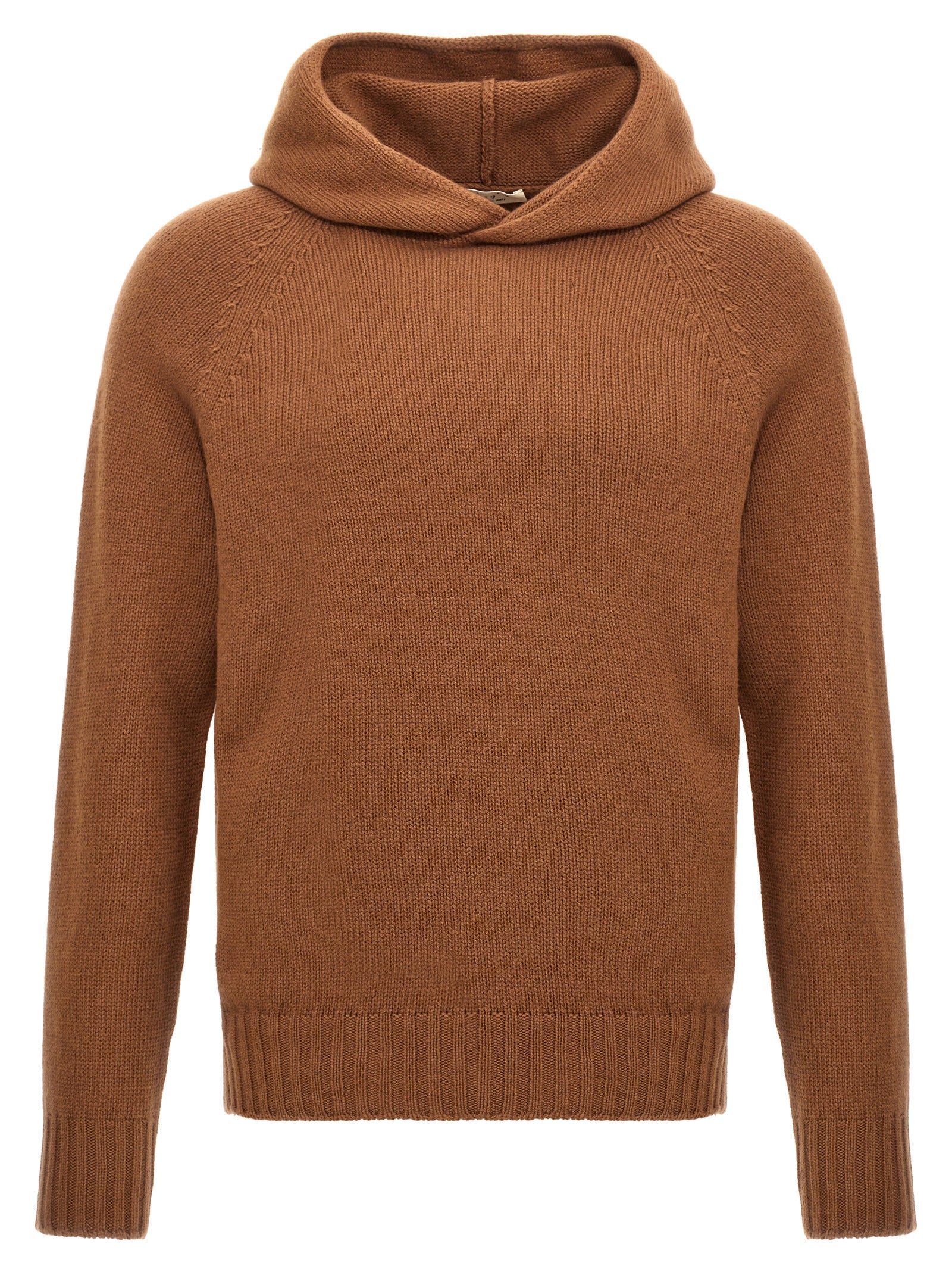 MA'RY'YA Brown Wool Cardigan