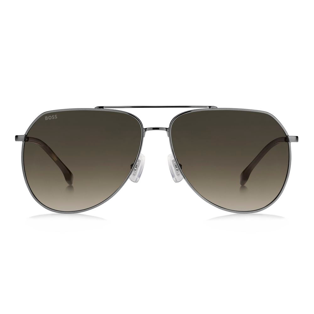Hugo Boss Gray Metal Sunglasses