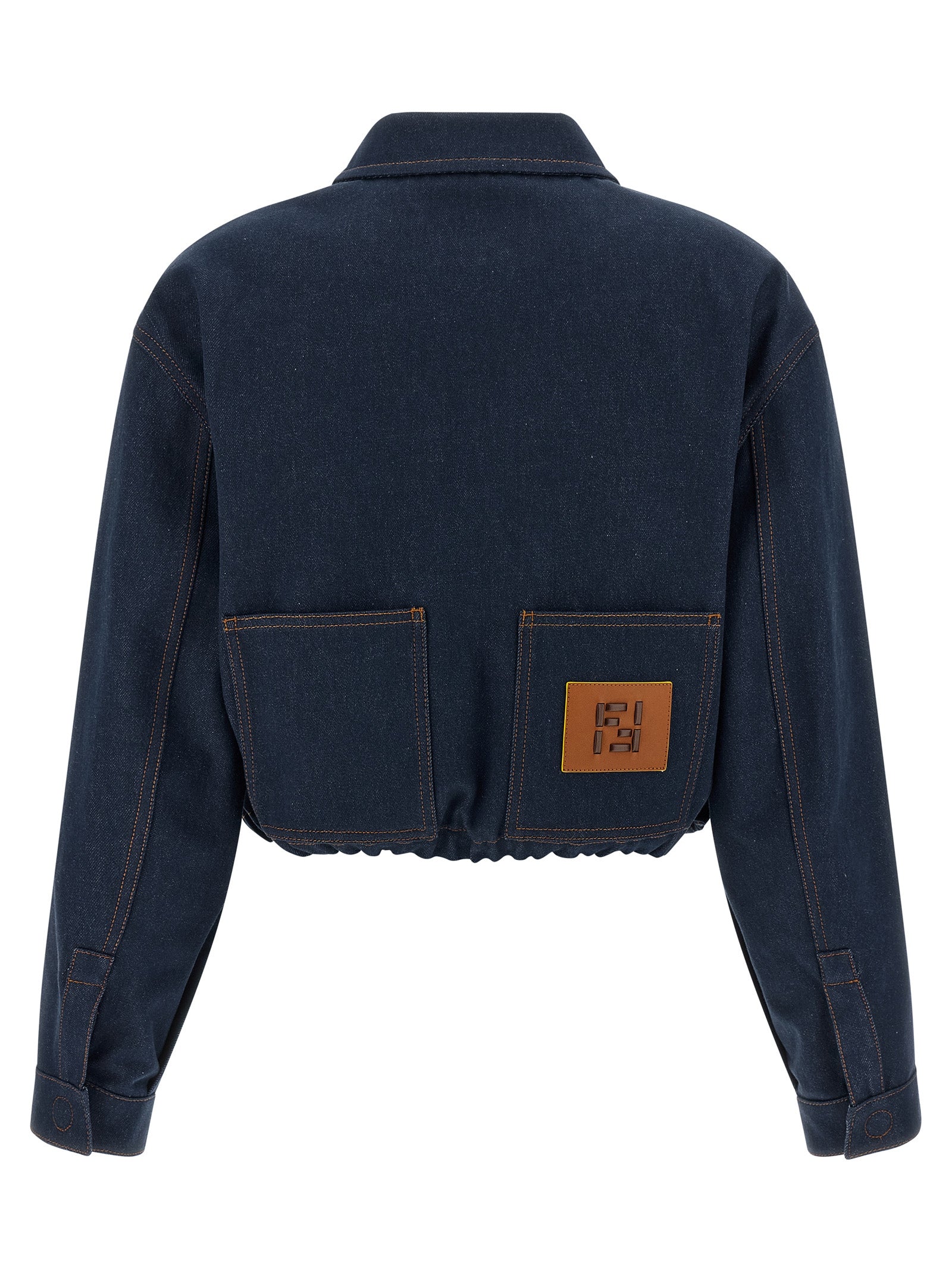Fendi Blue Cotton Denim Jacket