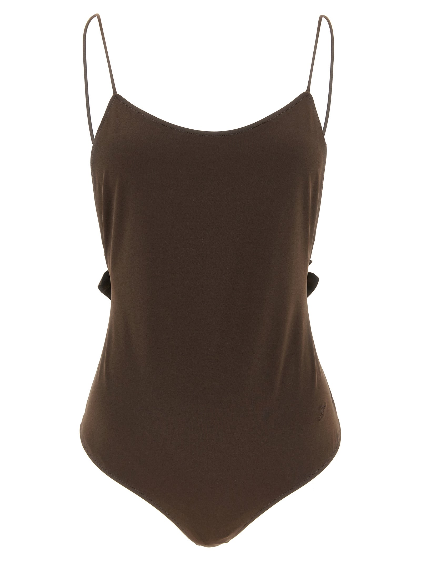Jacquemus Brown Polyamide One-Piece Swimsuit