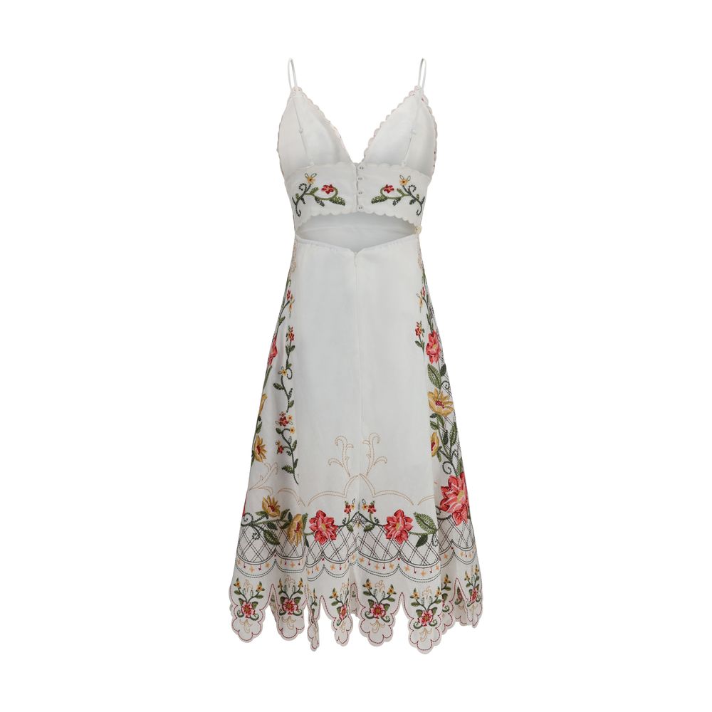 FARM RIO Multicolor Linen Casual Dress