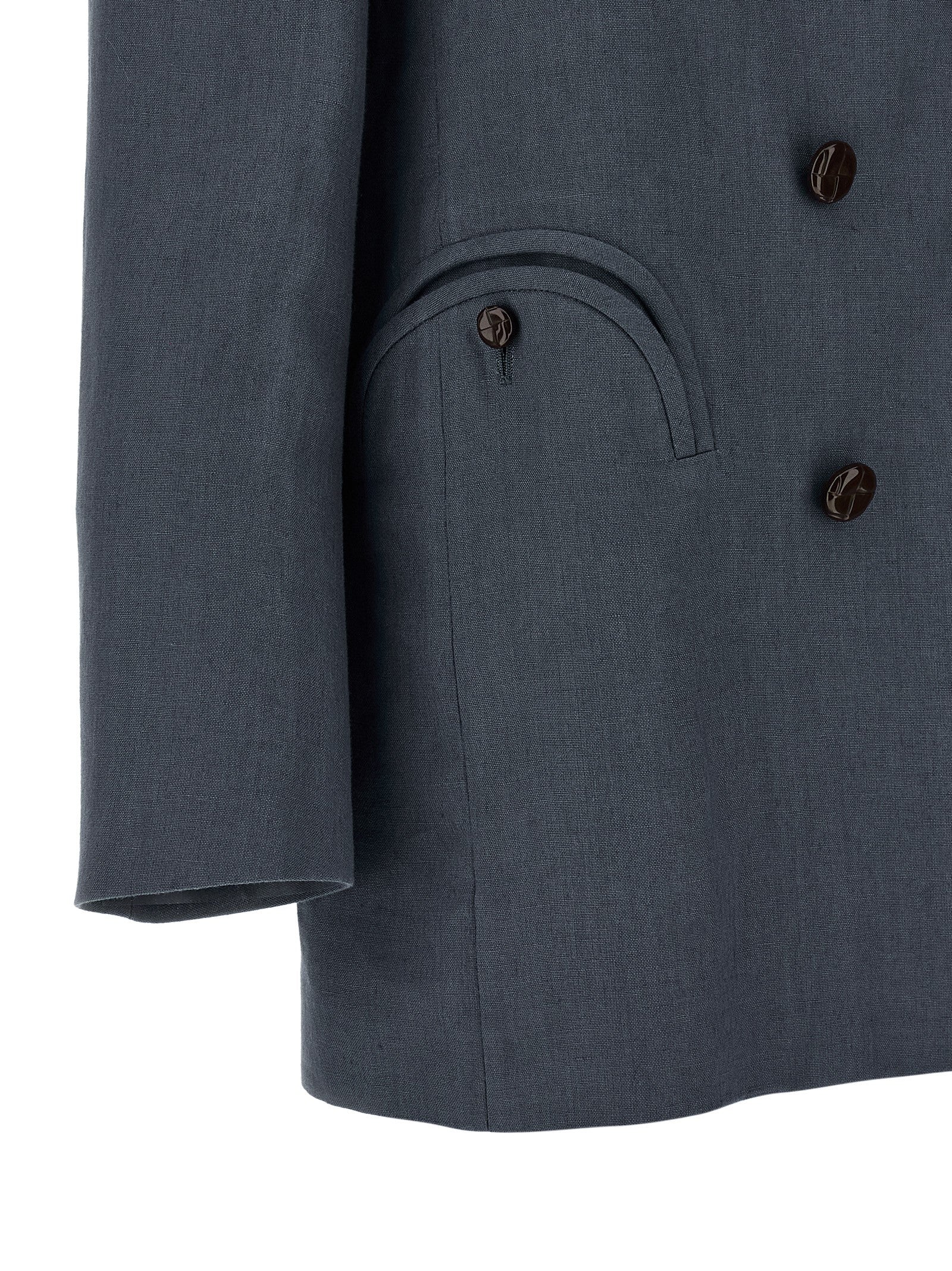 Blazé Milano Blue Linen Blazer